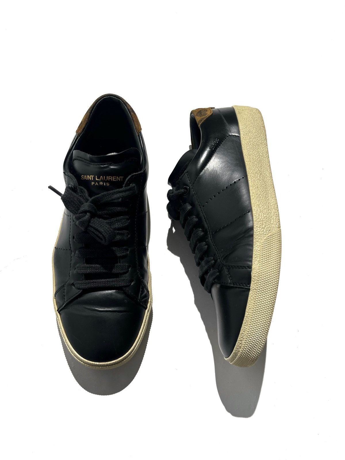 Saint Laurent Paris SS16 Saint Laurent SL/06 Black Leather Sneakers Hedi Era Size US 6.5 / EU 39-40 - 2 Thumbnail