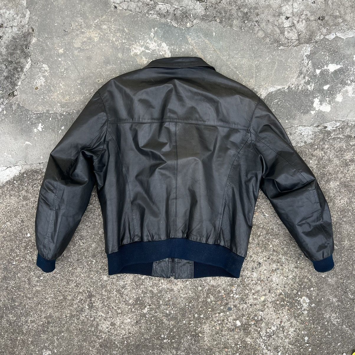 Vintage Genuine Real Leather Jacket High Quality Rock Punk