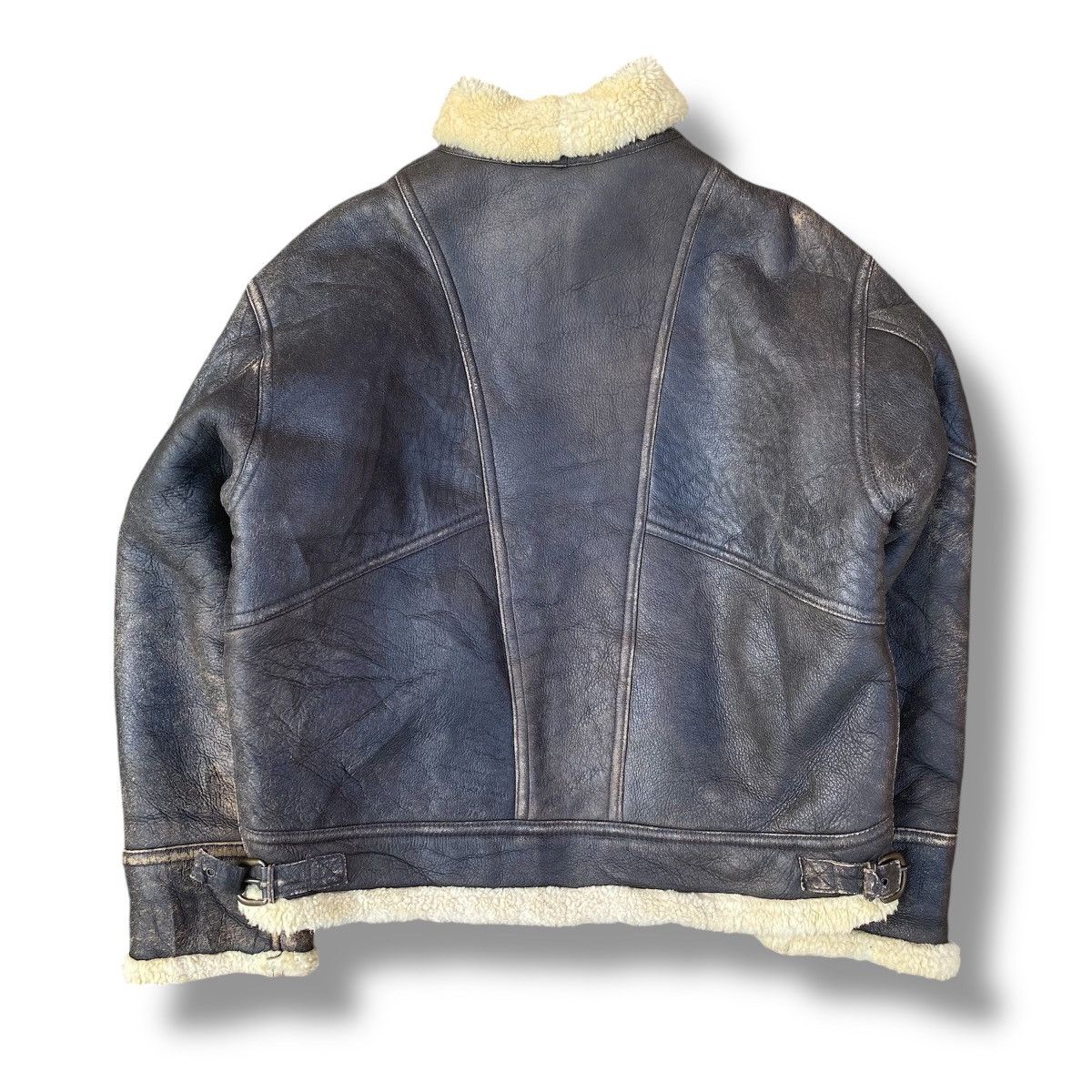 Avirex Vintage 90s D-1 Flight Jacket Shearling Leather Jacket. #F10 Size US L / EU 52-54 / 3 - 5 Thumbnail