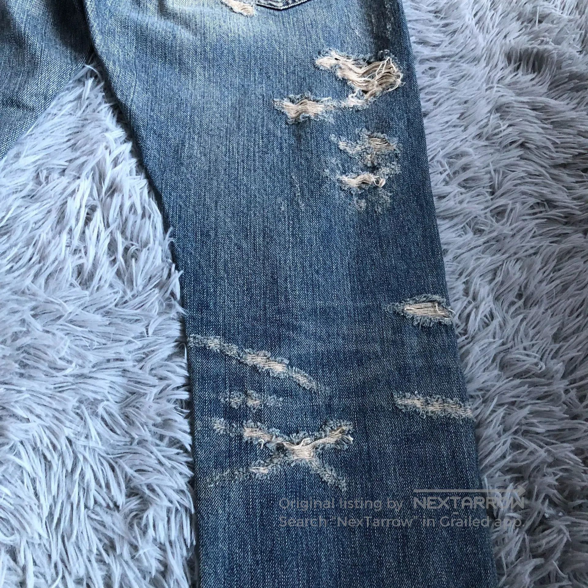 Saint Laurent Paris Saint Laurent SLP 13FW Runway Distressed Jeans. Size US 34 / EU 50 - 7 Thumbnail