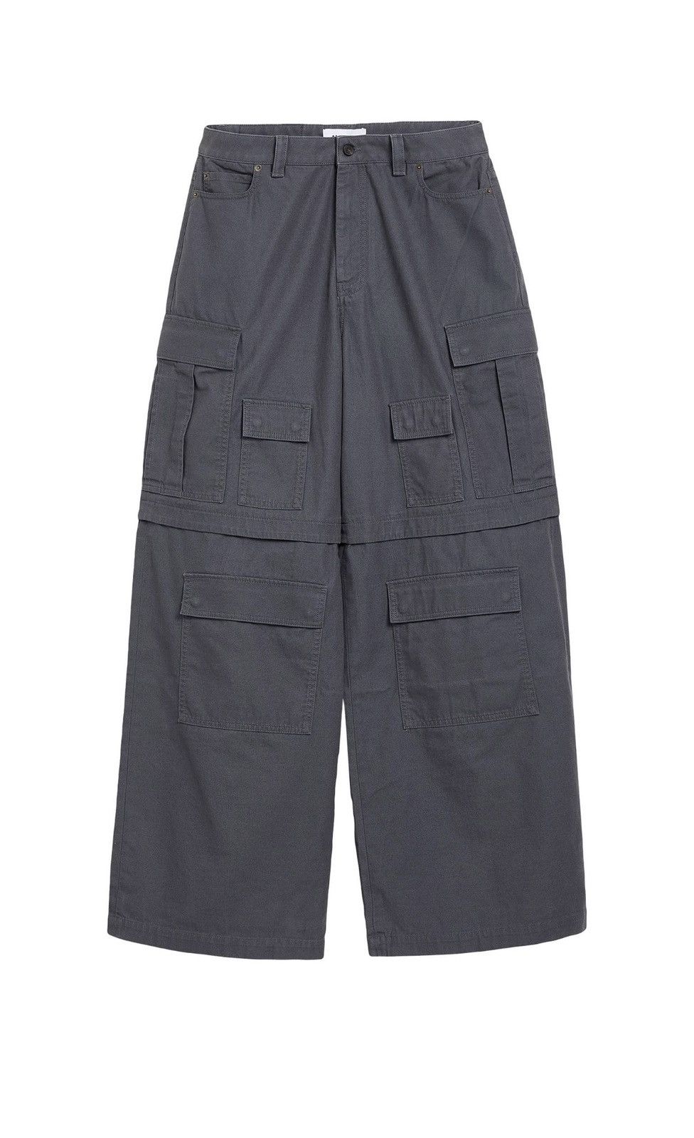 Ambush Design $1k Multi-pocket, wide-leg cotton cargo pants, Large, Italy Size US 34 / EU 50 - 25 Thumbnail