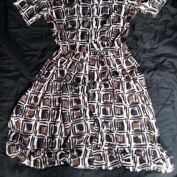 Other Claire Tiffany Traveler Abstract Pattern Dress Midi Size M / US 6-8 / IT 42-44 - 3 Thumbnail