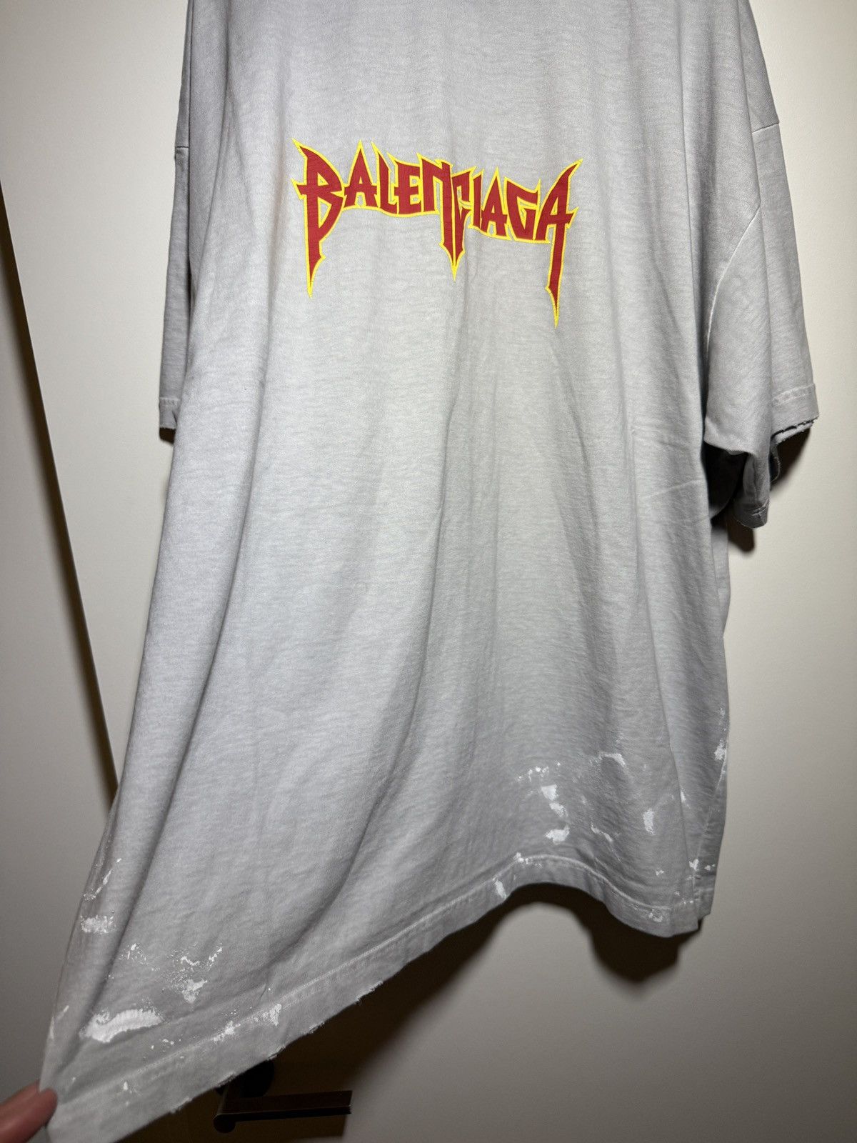 Balenciaga Balenciaga Metal Vintage Oversized T Shirt 4 Size US XL / EU 56 / 4 - 4 Thumbnail