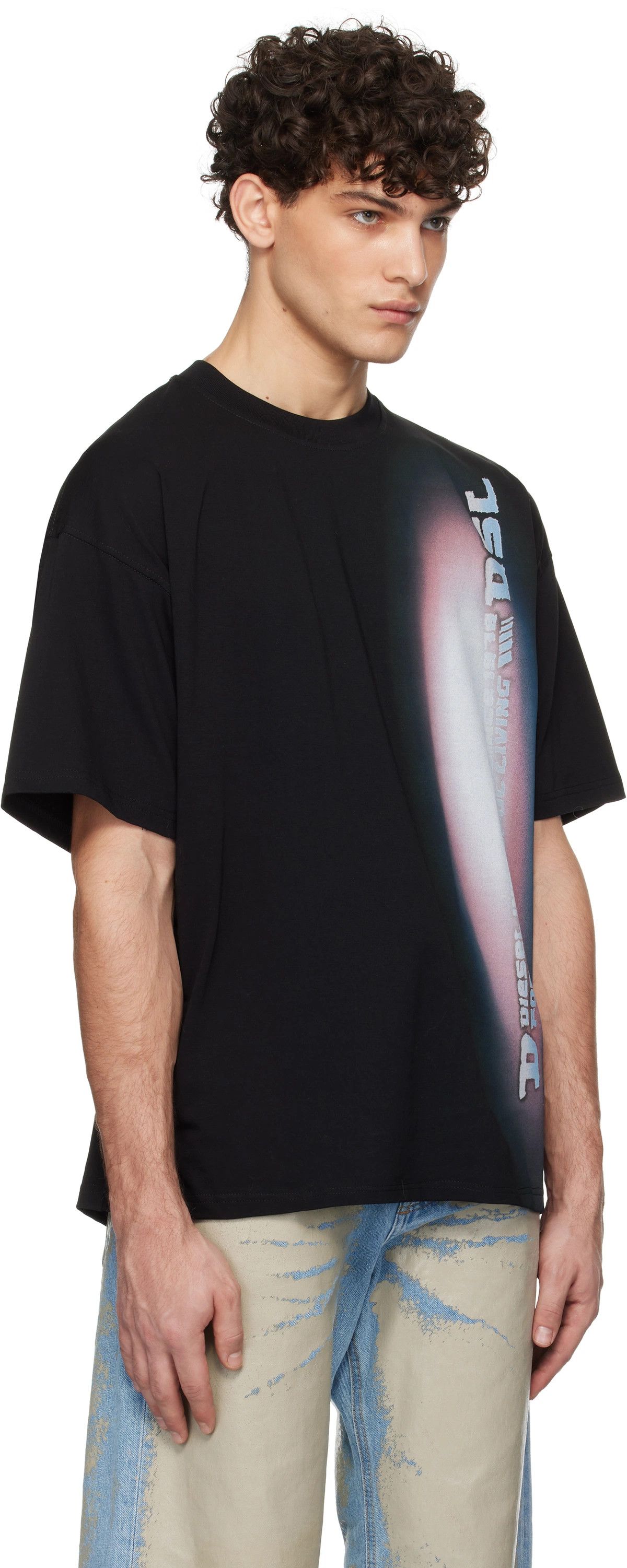 Diesel o1mle1025 T-Archie T-Shirt in Black Size US XXL / EU 58 / 5 - 2 Thumbnail