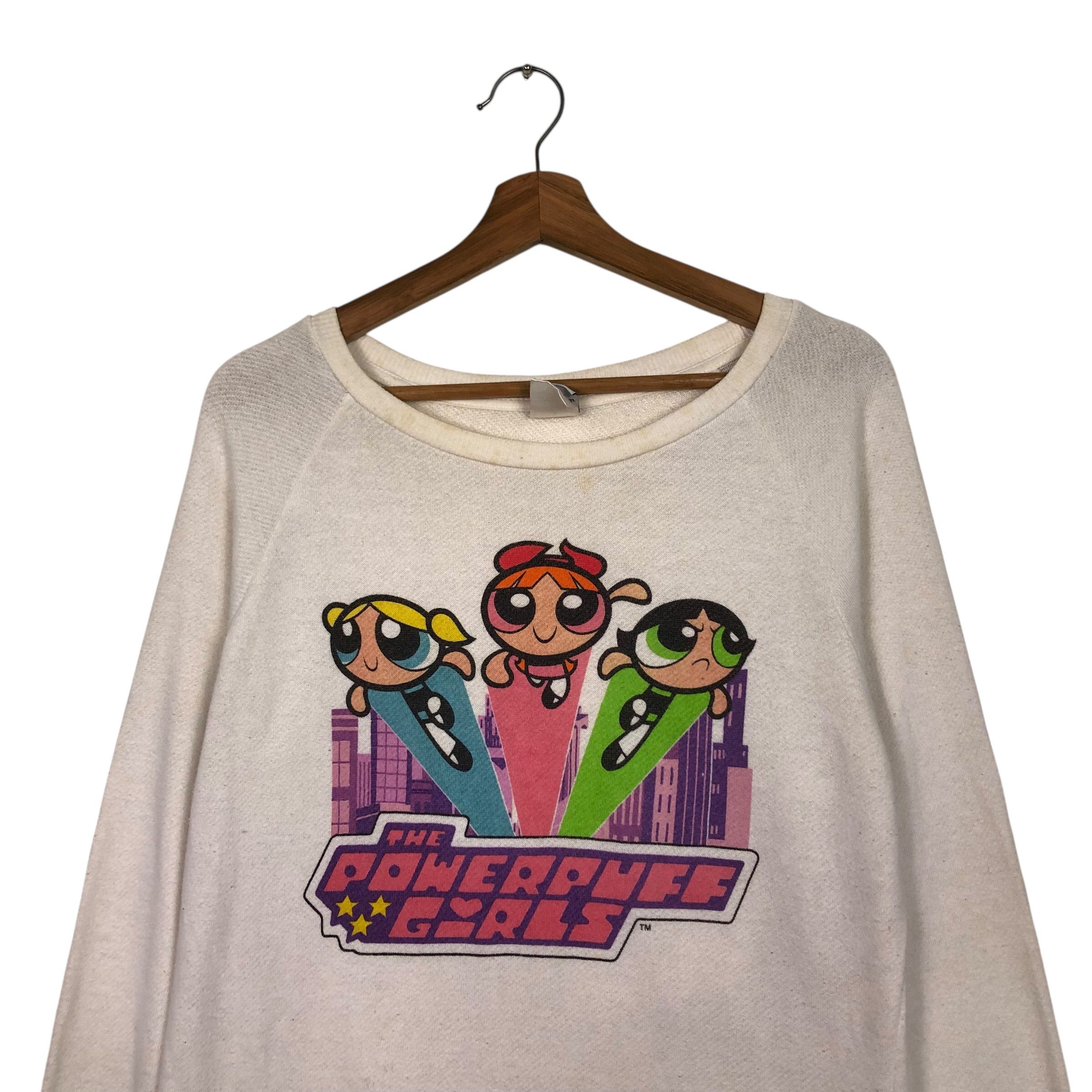 Japanese Brand 📌Vintage Sweatshirt Cartoon The Powerpuff Girls Big Logo Size US L / EU 52-54 / 3 - 4 Thumbnail