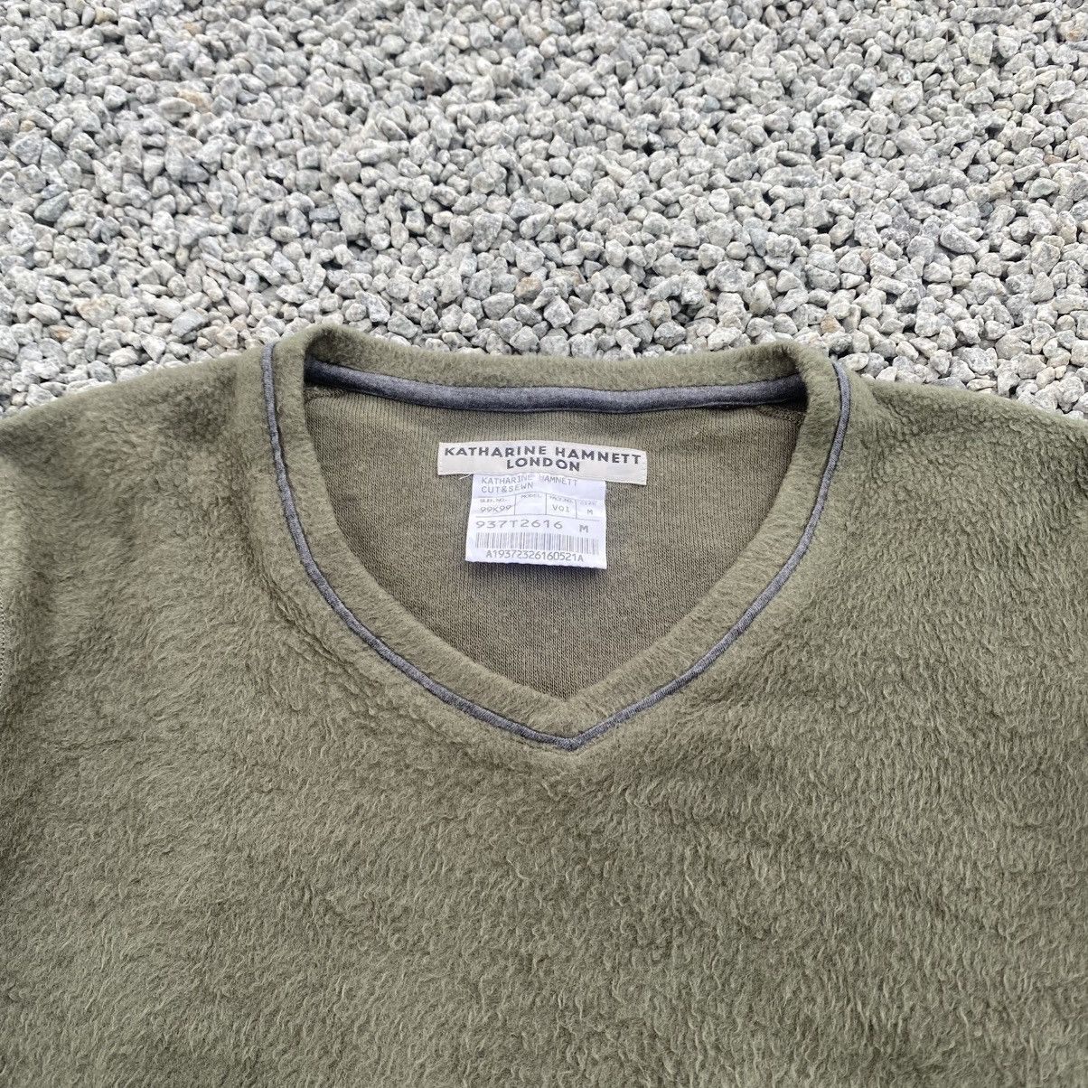 Katharine Hamnett London 1990s KATHARINE HAMNETT Kurt Kobain Mohair Green sweatshirt Size US M / EU 48-50 / 2 - 2 Thumbnail