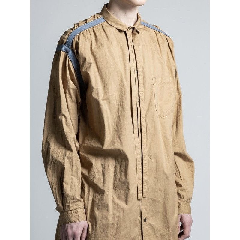 The Viridi-anne Pull Up Gathered Long Shirt cotton bondage strap gathered Size US M / EU 48-50 / 2 - 12 Thumbnail