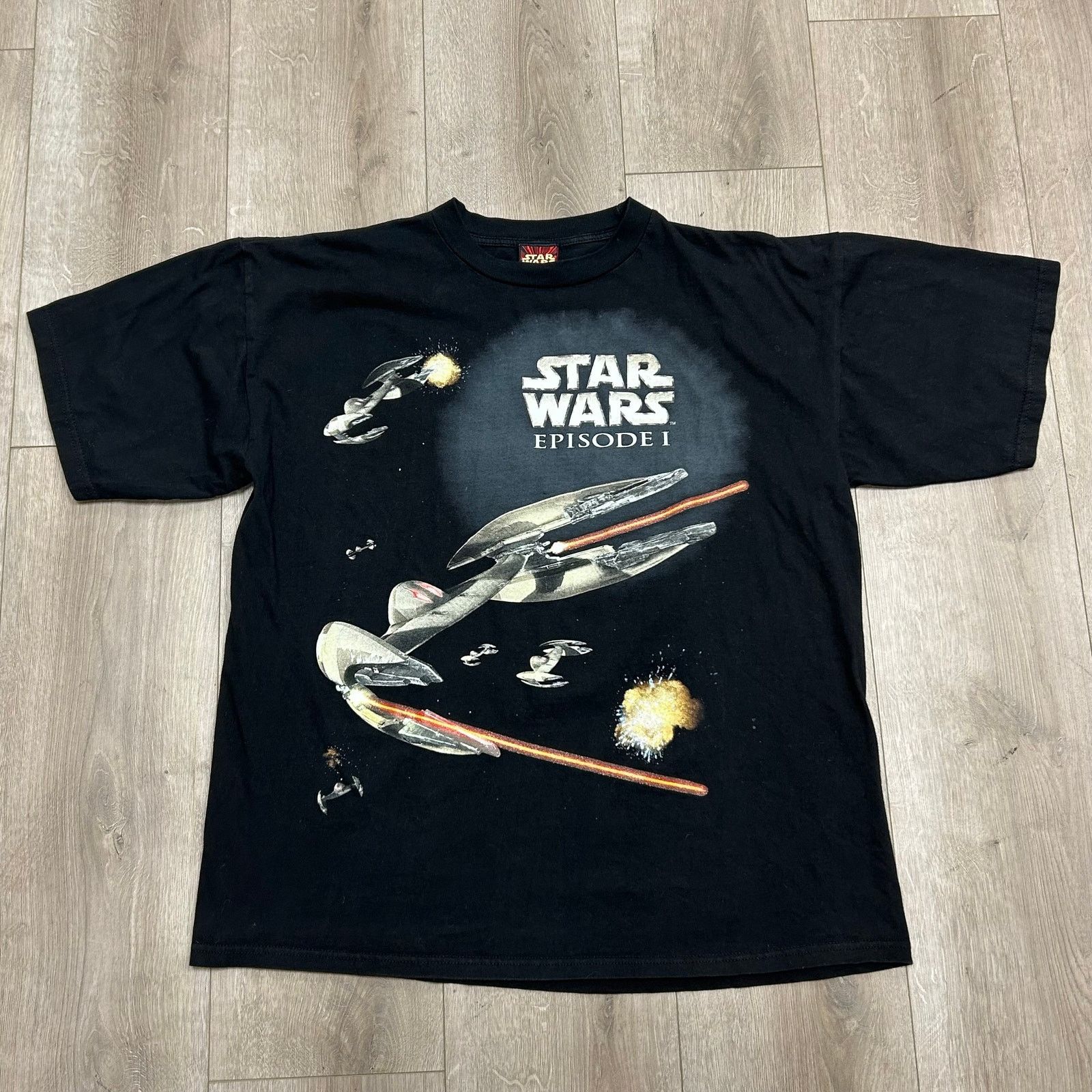 Star Wars Star Wars Episode 1 Phantom Menace Vintage 90s Tee Large Size US L / EU 52-54 / 3 - 1 Thumbnail