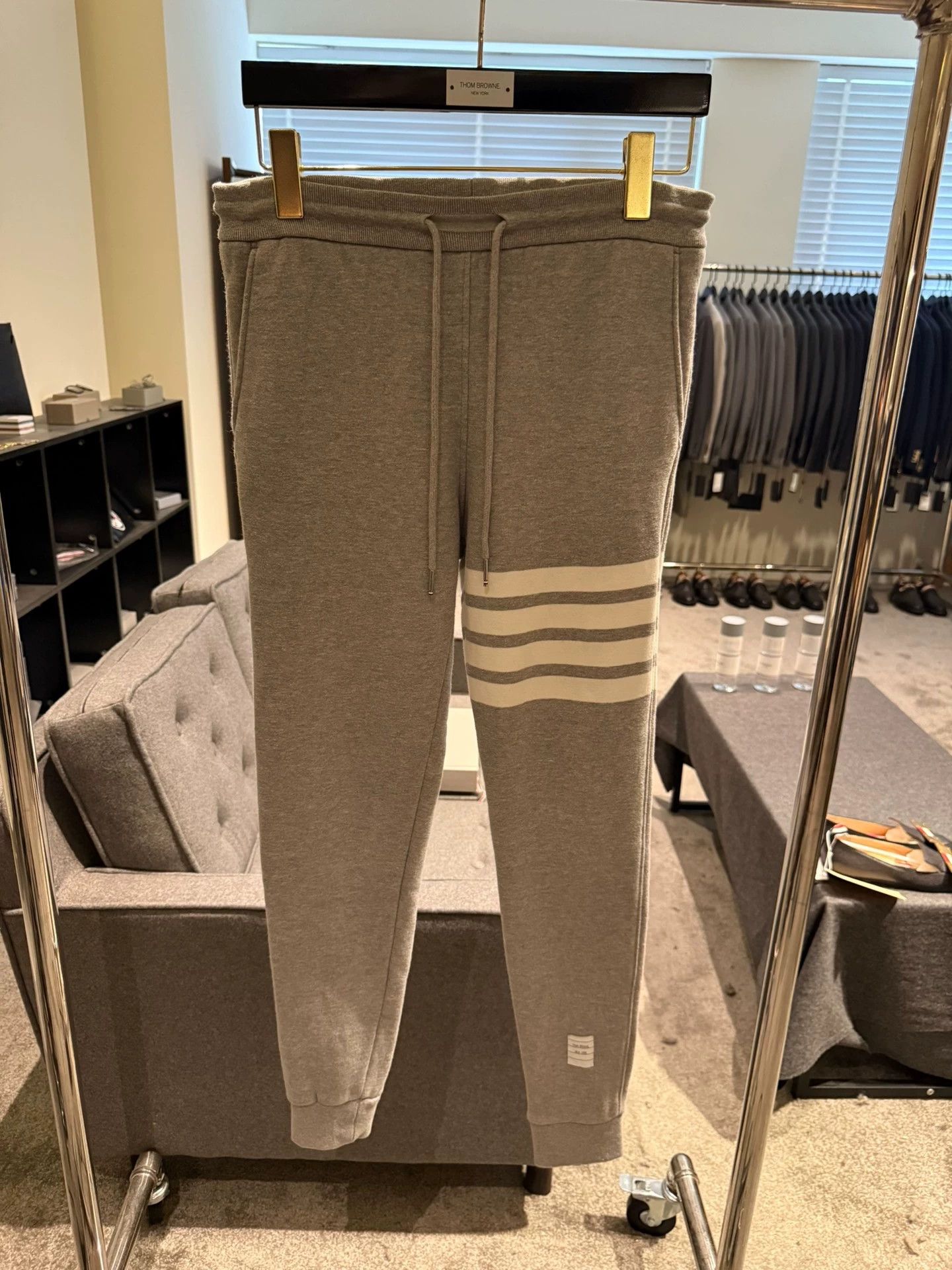 Thom Browne Thom Browne 4-Bar Track Pants Wmn Lt Gray Size 38 Size 26" / US 2 / IT 38 - 1 Thumbnail
