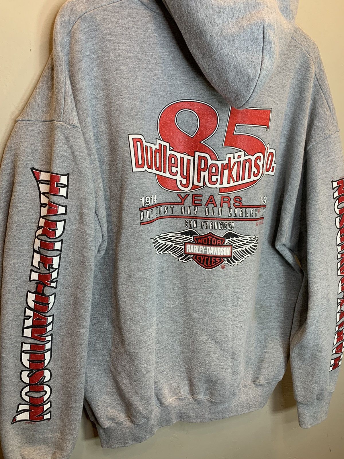 Harley Davidson *RARE* Vintage 90’s Harley Davidson San Francisco Zip Hoodie Size US XXL / EU 58 / 5 - 4 Thumbnail