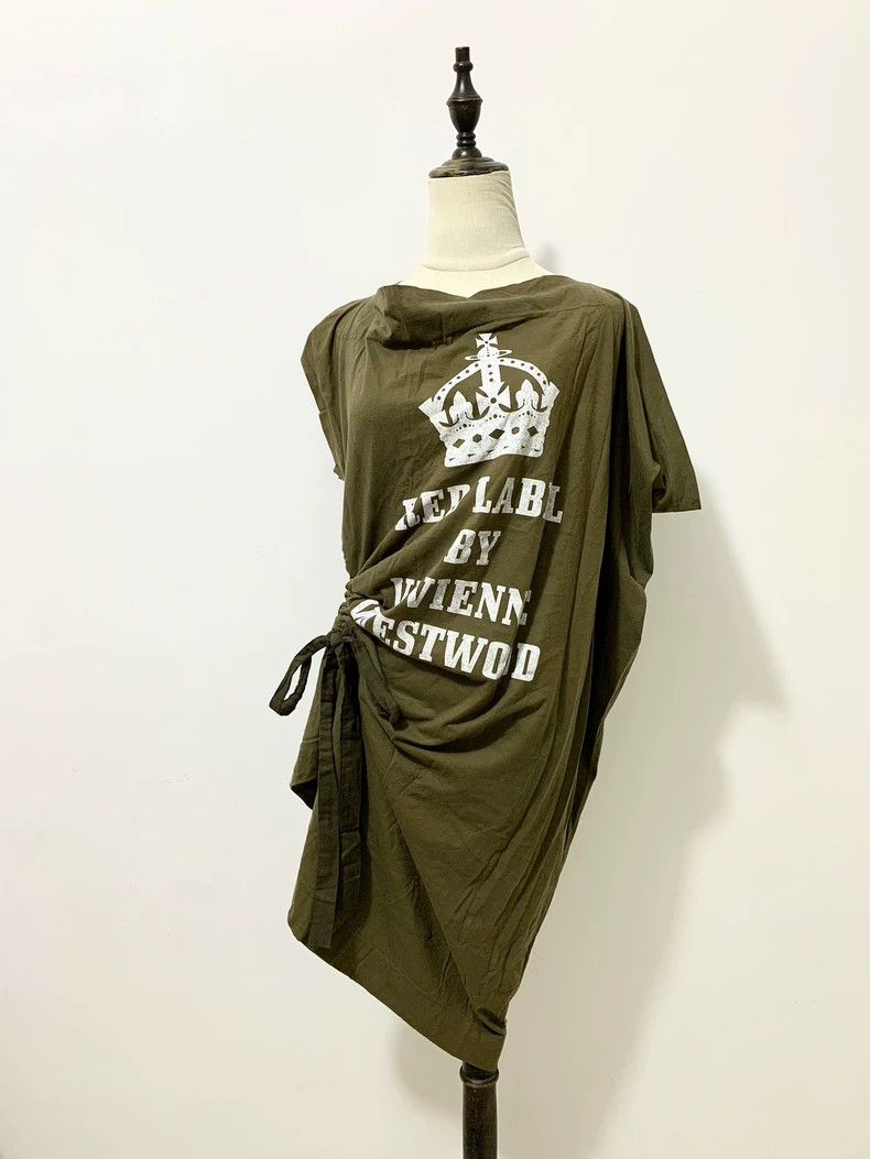 Vivienne Westwood Vivienne Westwood Military green irregular collar T-shirt Size M / US 6-8 / IT 42-44 - 1 Thumbnail