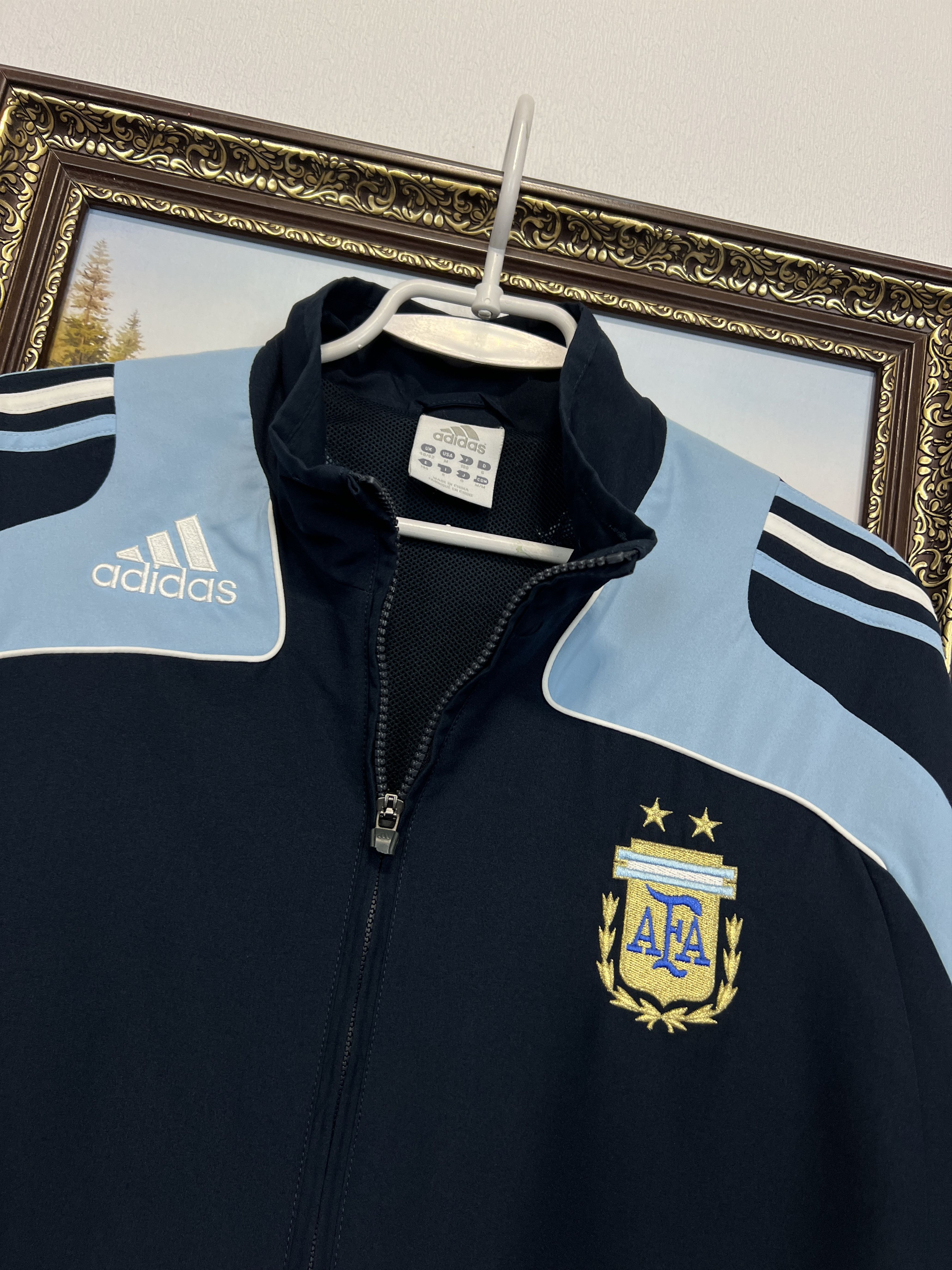 Adidas Vintage Argentina Football Jacket Soccer Track Top National Size US M / EU 48-50 / 2 - 3 Thumbnail