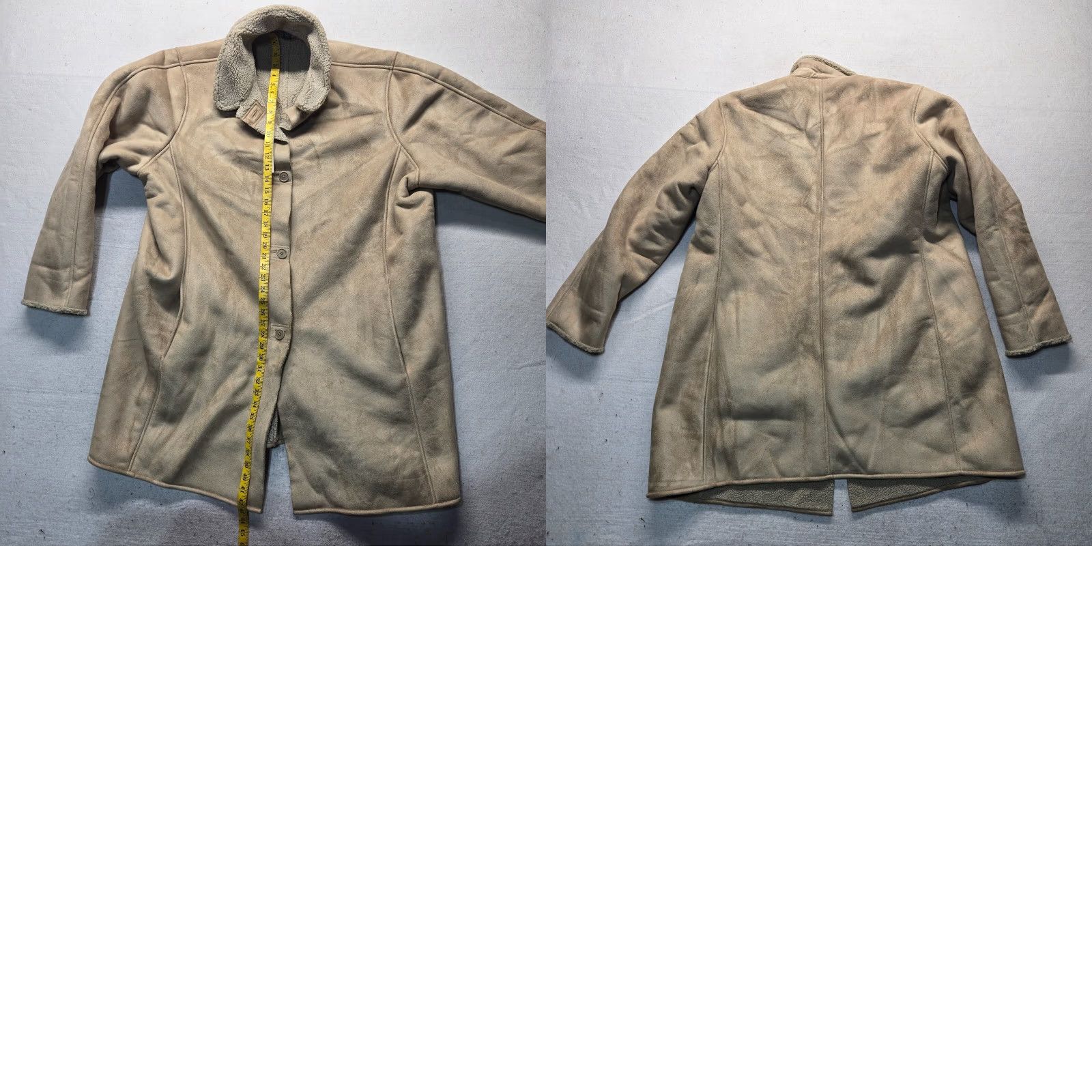 Lands' End Lands' End Tan Brown Heavy Coat Jacket Adult Women's Plus Size 24W-26W 3X Pea Coat Jacket Womens Plus Size Brown Lands' End Vintage No Size XXL / US 16-18 / IT 52-54 - 8 Thumbnail