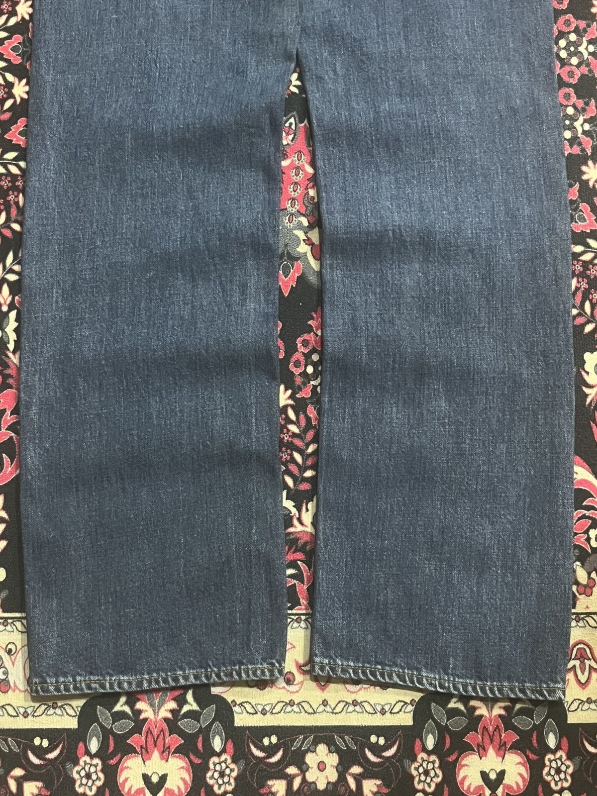 Japanese Brand Japanese Brand Blue Washed Distressed Patches Straight Jeans Size US 32 / EU 48 - 8 Thumbnail
