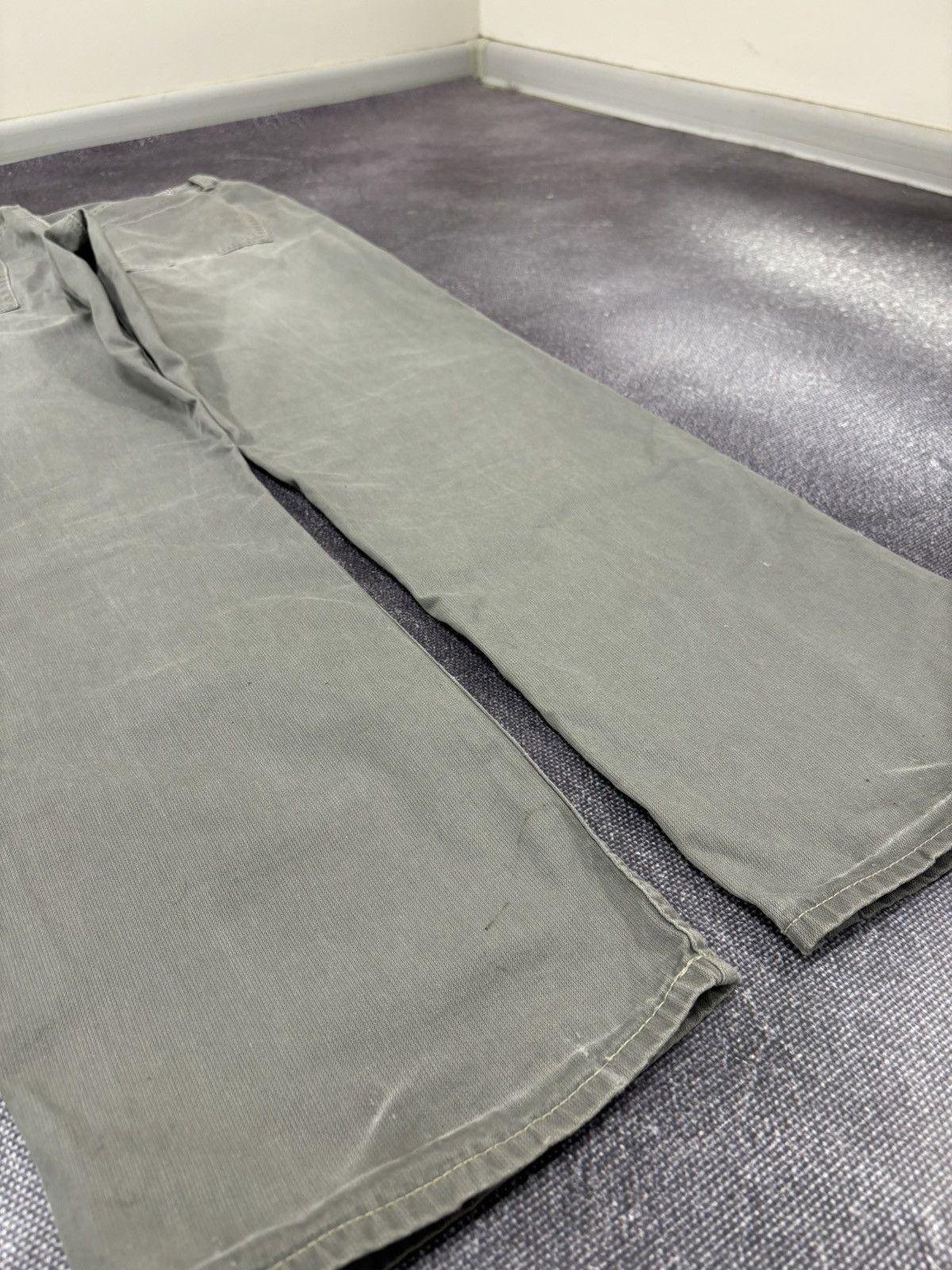 Polo Ralph Lauren Polo Ralph Lauren Men’s Gray Luxury Baggy Pants Jeans Size US 35 - 4 Thumbnail