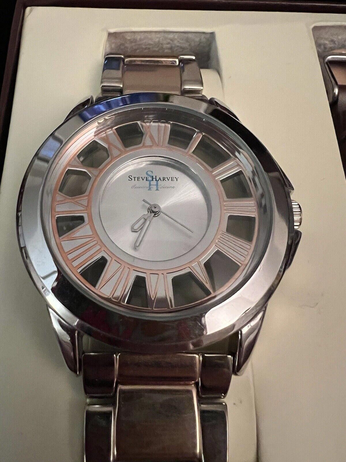 Designer Steve Harvey Watch With Leather Band Working Size ONE SIZE - 2 Thumbnail