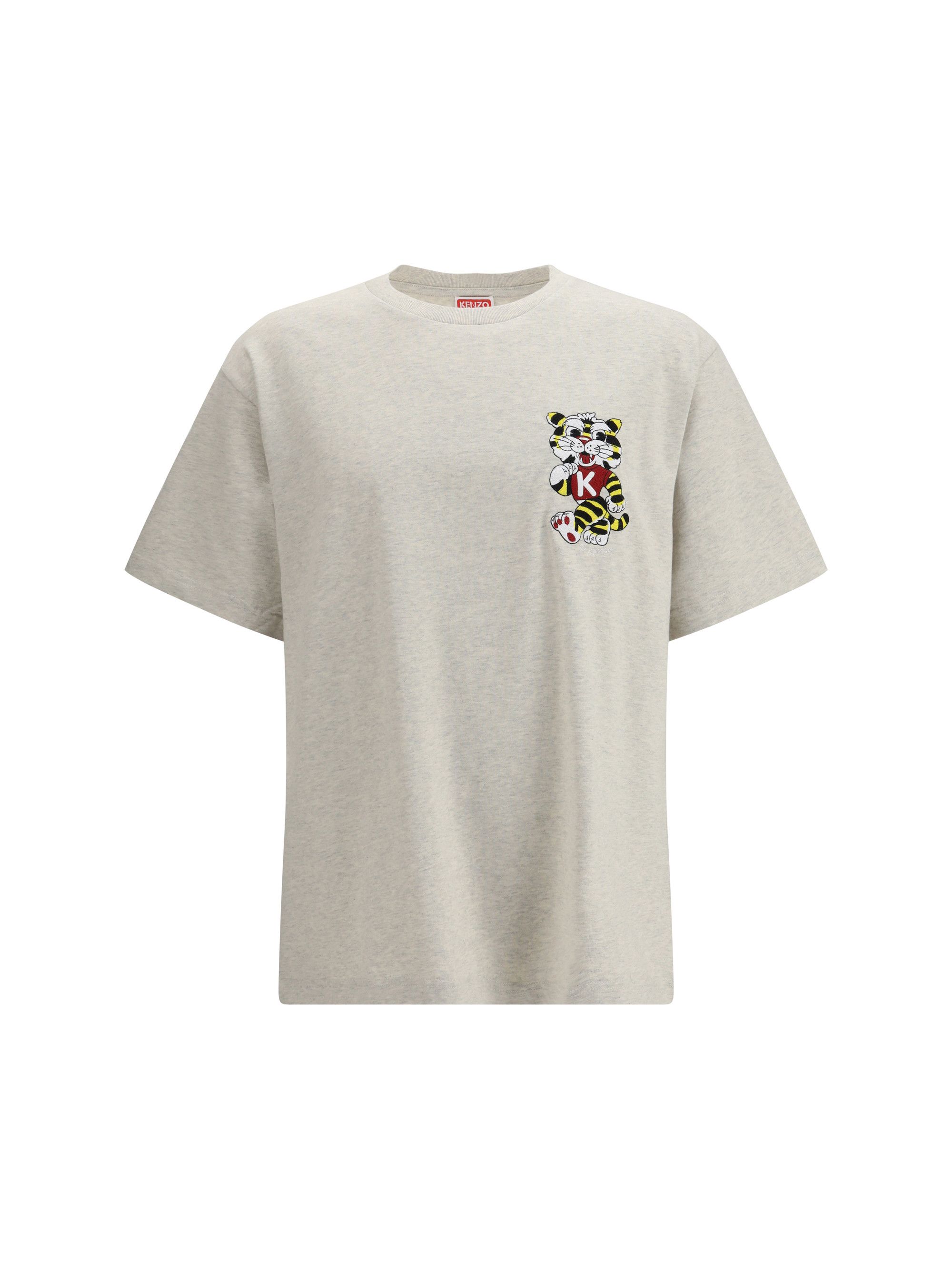 Kenzo Wild Tiger motif embroidered on the chest oversized T-shirt Size US L / EU 52-54 / 3 - 1 Thumbnail