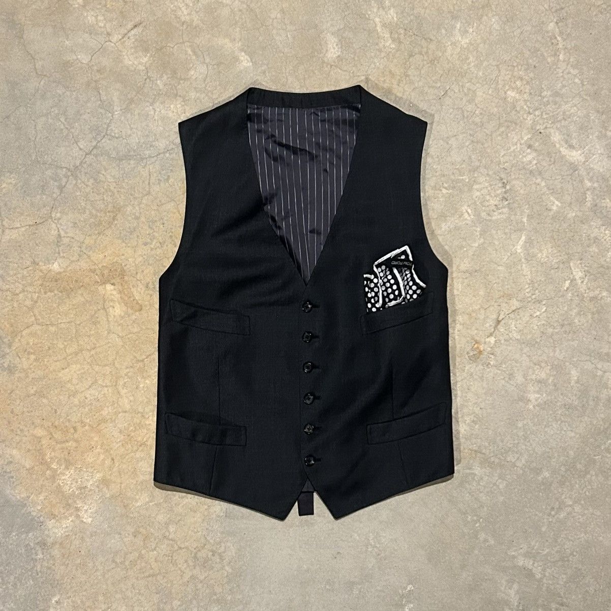 Tom Ford 100% Wool Waist Coat Vest with Silk Hankerchief