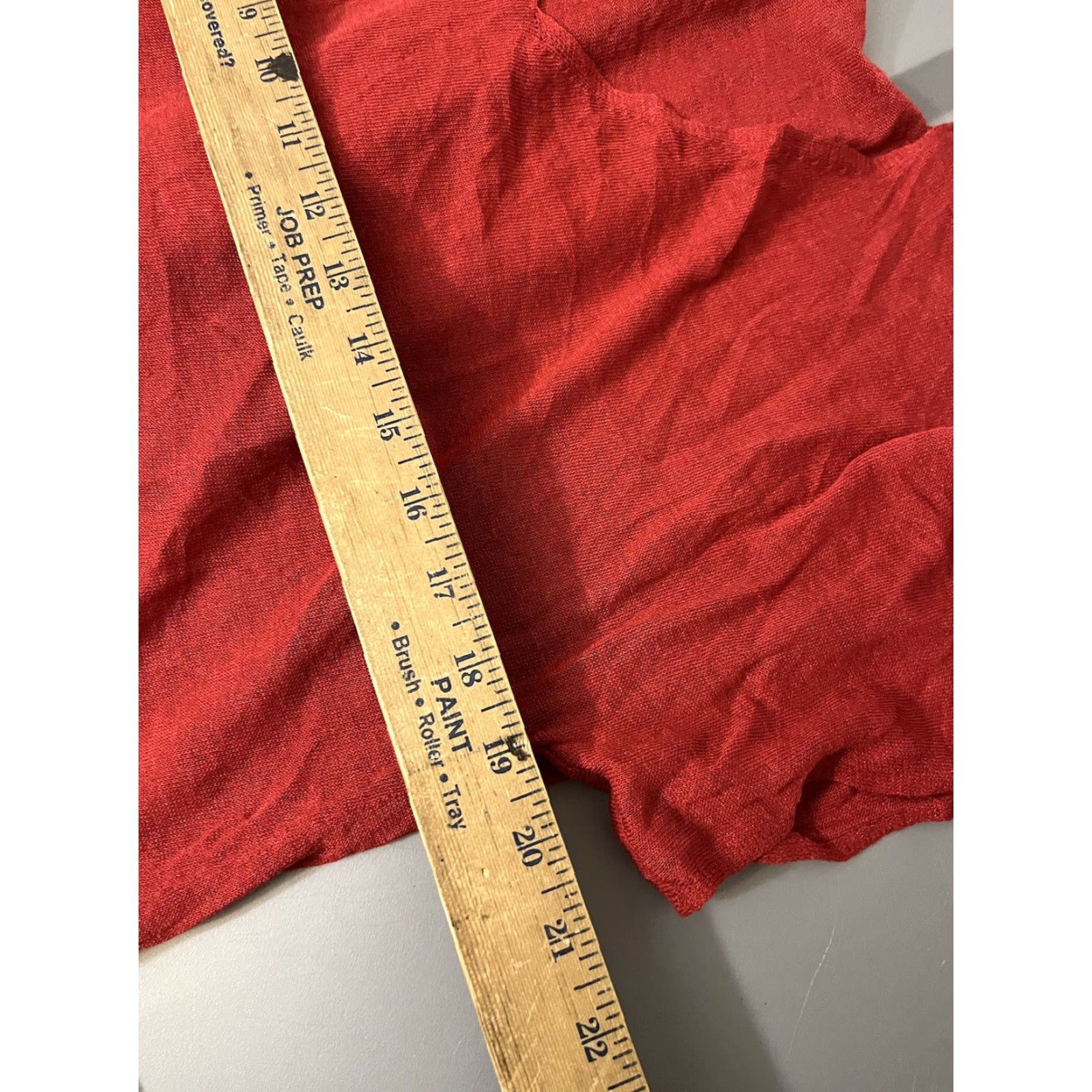 Eileen Fisher EILEEN FISHER Red Linen Nylon V-Neck Tunic Blouse Regular Size Small Womens Size S / US 4 / IT 40 - 6 Thumbnail