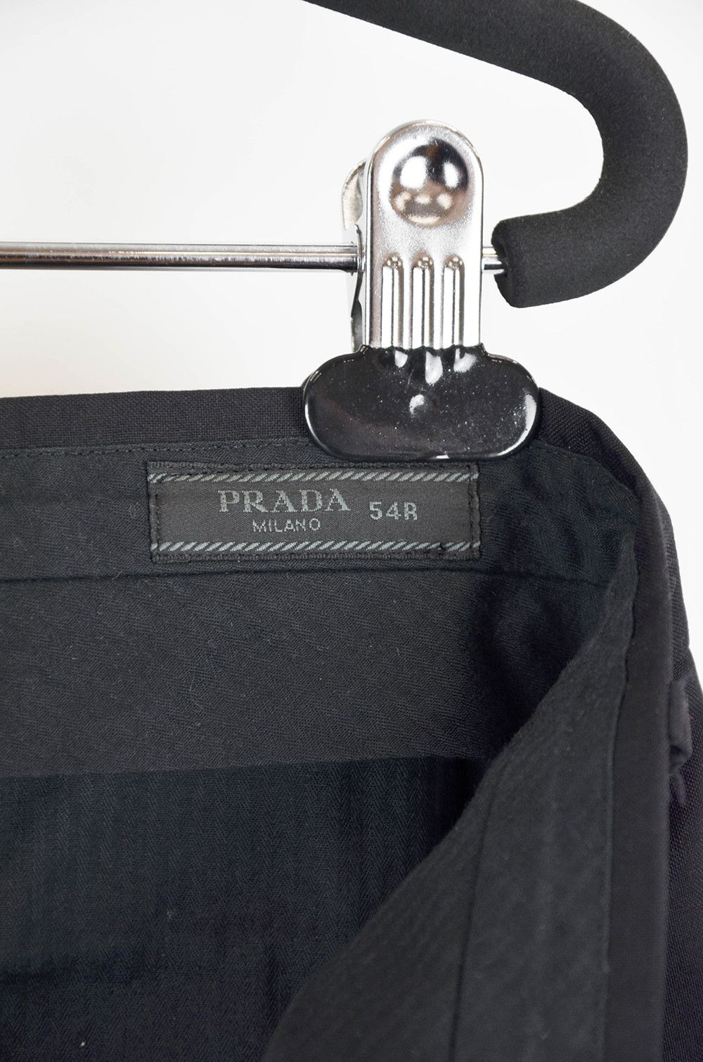 Prada Prada Milano Classic Black Wool Trousers - 54R Size 54R - 12 Thumbnail