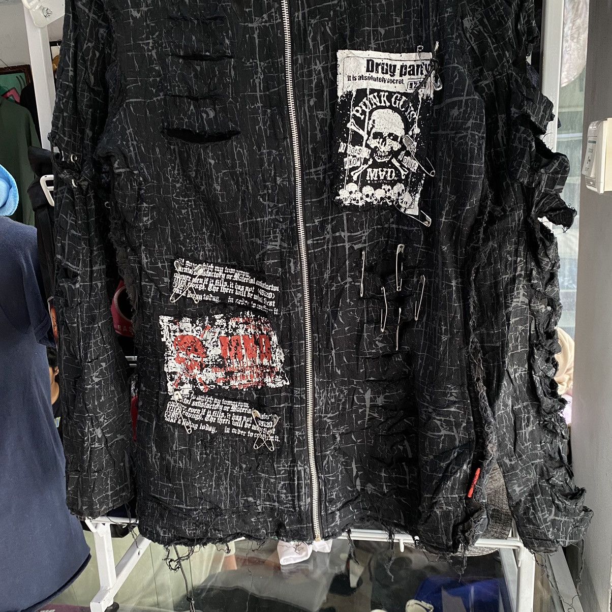 Japanese Brand Mad Punks Rare Design Distressed Sweaters Size M / US 6-8 / IT 42-44 - 5 Thumbnail