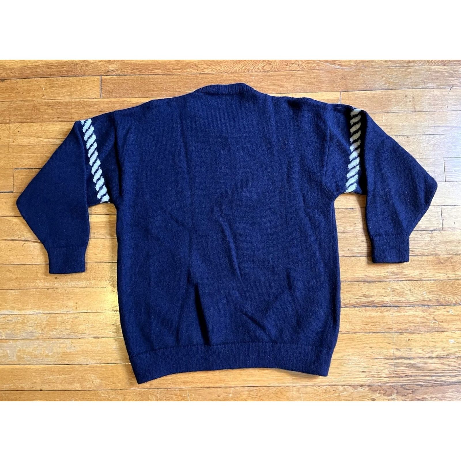 George VINTAGE George Hostler Captain Sailing Anchor Sweater Women's L Blue Size L / US 10 / IT 46 - 6 Thumbnail