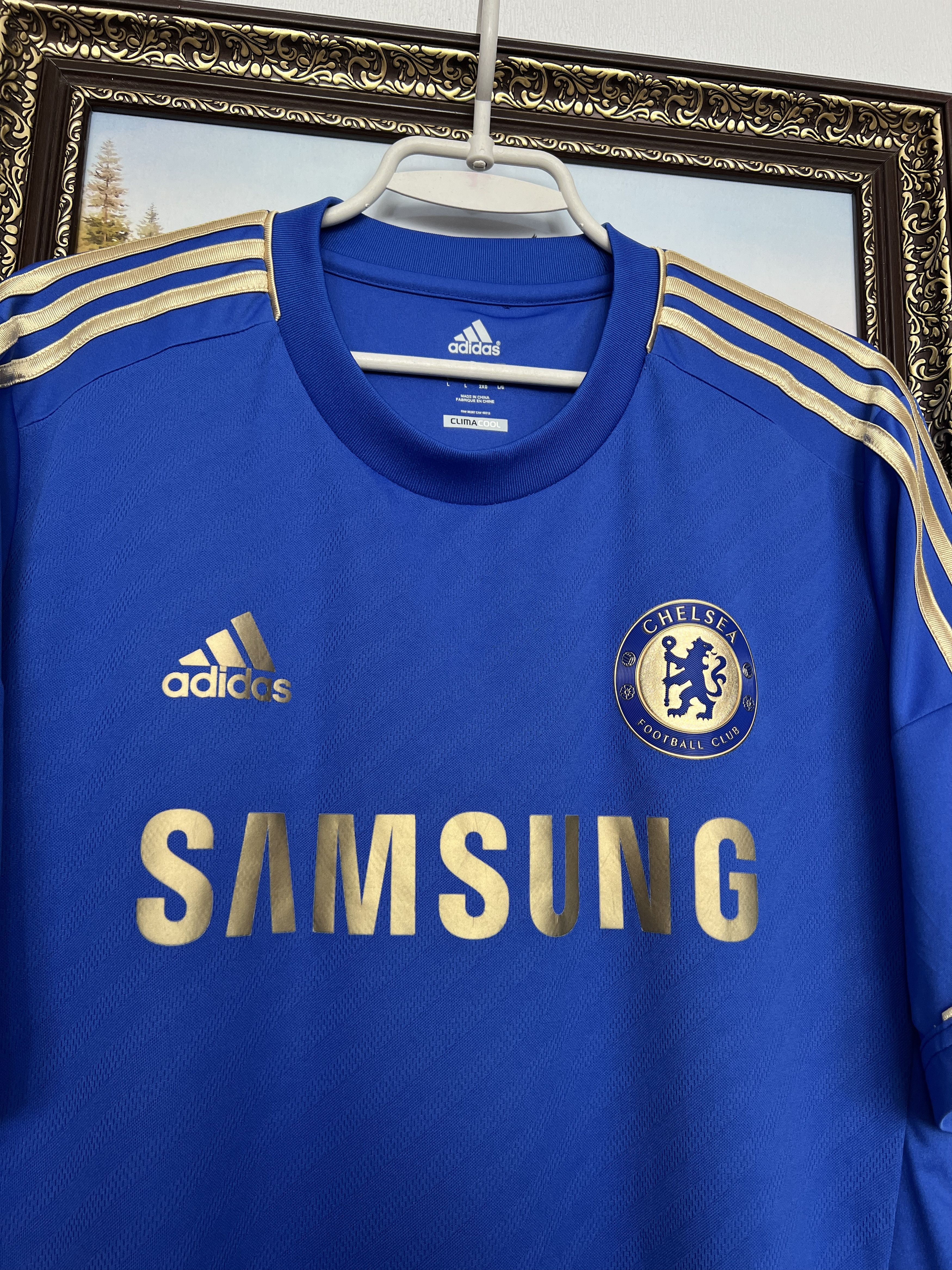 Adidas Chelsea football shirt Soccer #9 Torres Issue Cup Jersey Size US L / EU 52-54 / 3 - 5 Thumbnail