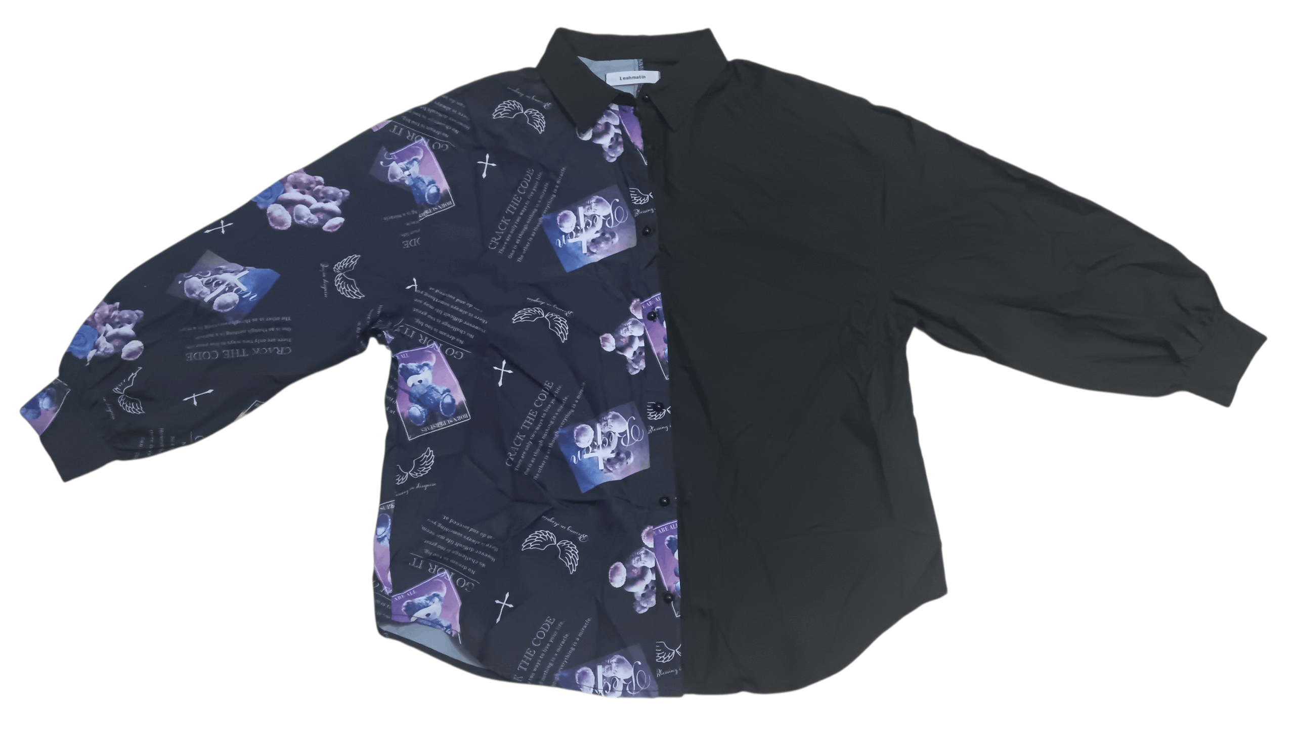 Japanese Brand Leahmatin floral and cross prints shirt Size M / US 6-8 / IT 42-44 - 1 Thumbnail