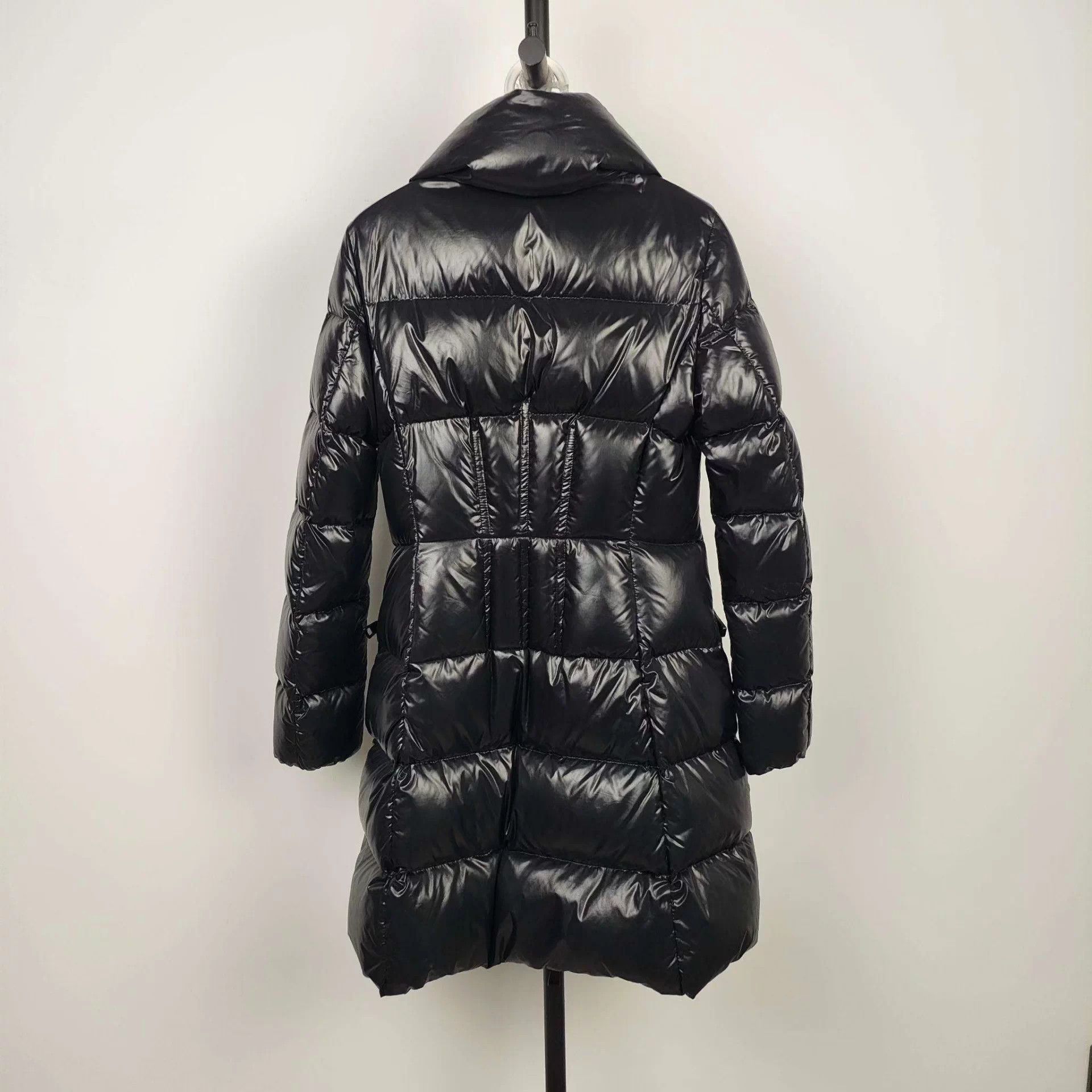 Moncler women's mid-length black down coat size 0