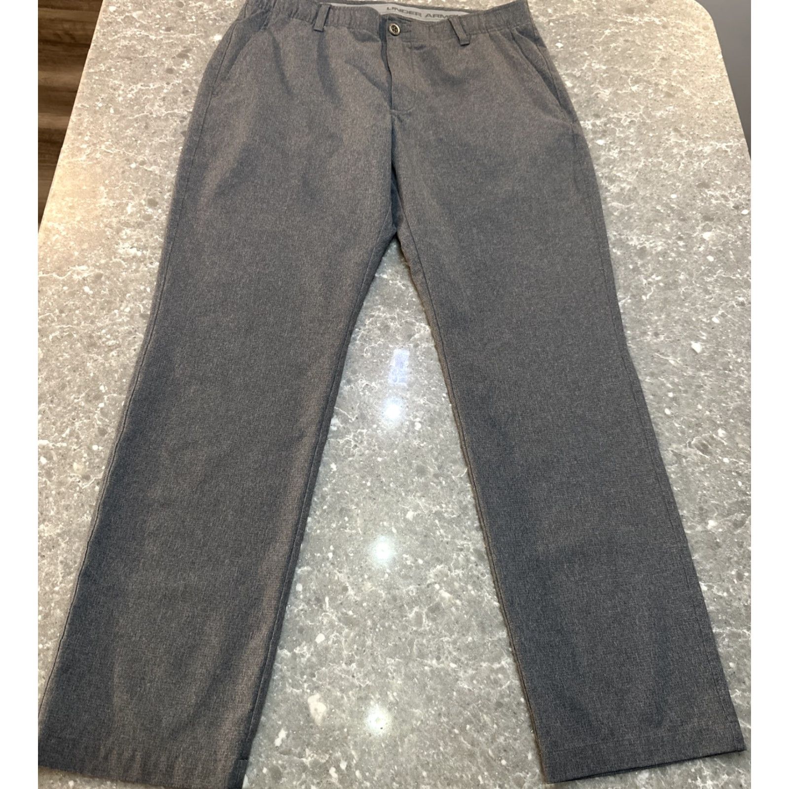 Under Armour Under Armour Pants 36x32 Gray All Season Gear Mens Chino Lightweight Casual Straight Leg 5-Pocket Logo Front Flat Front Inseam 32 Rise 10.5 Size US 36 / EU 52 - 3 Thumbnail
