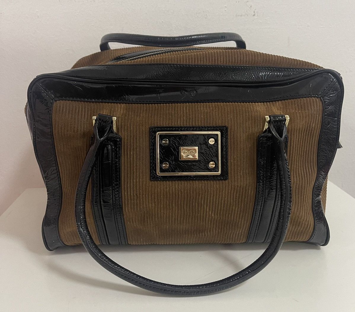 Anya Hindmarch ANYA HONDMARCH CORDUROY LEATHER BAG Size ONE SIZE - 1 Thumbnail