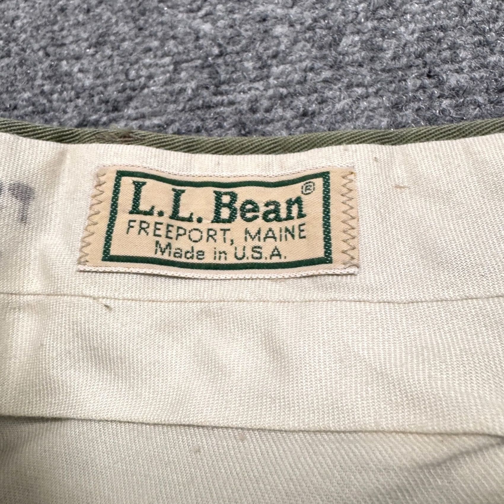 Vintage VINTAGE L.L.Bean Pants Dress Pants Men 42x28 Olive Green Cotton Blend Made In USA Distressed Inseam 28 Men Size US 42 / EU 58 - 3 Thumbnail