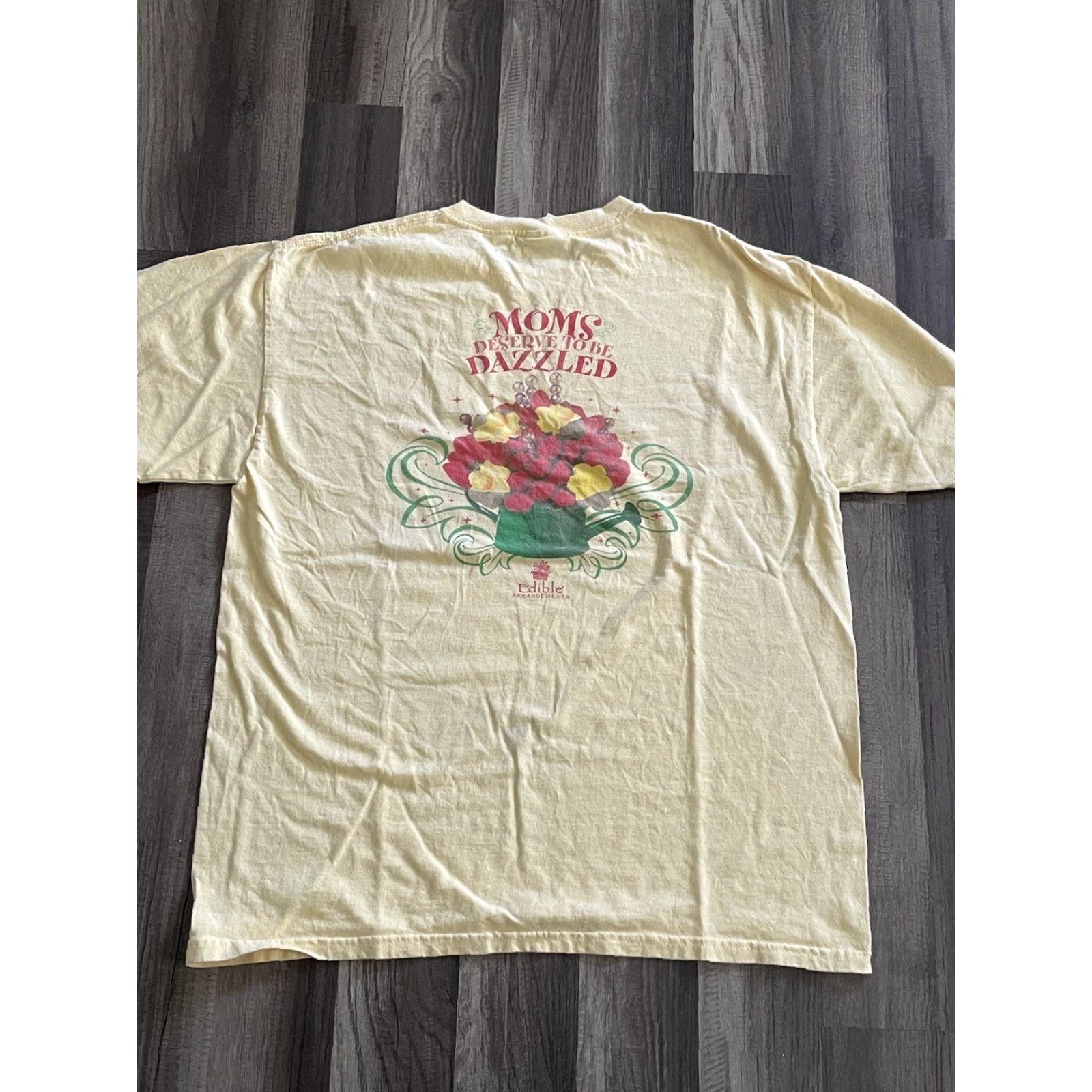 Vintage Edible Arrangements T-Shirt Mens Mom Yellow Large Size US L / EU 52-54 / 3 - 3 Thumbnail