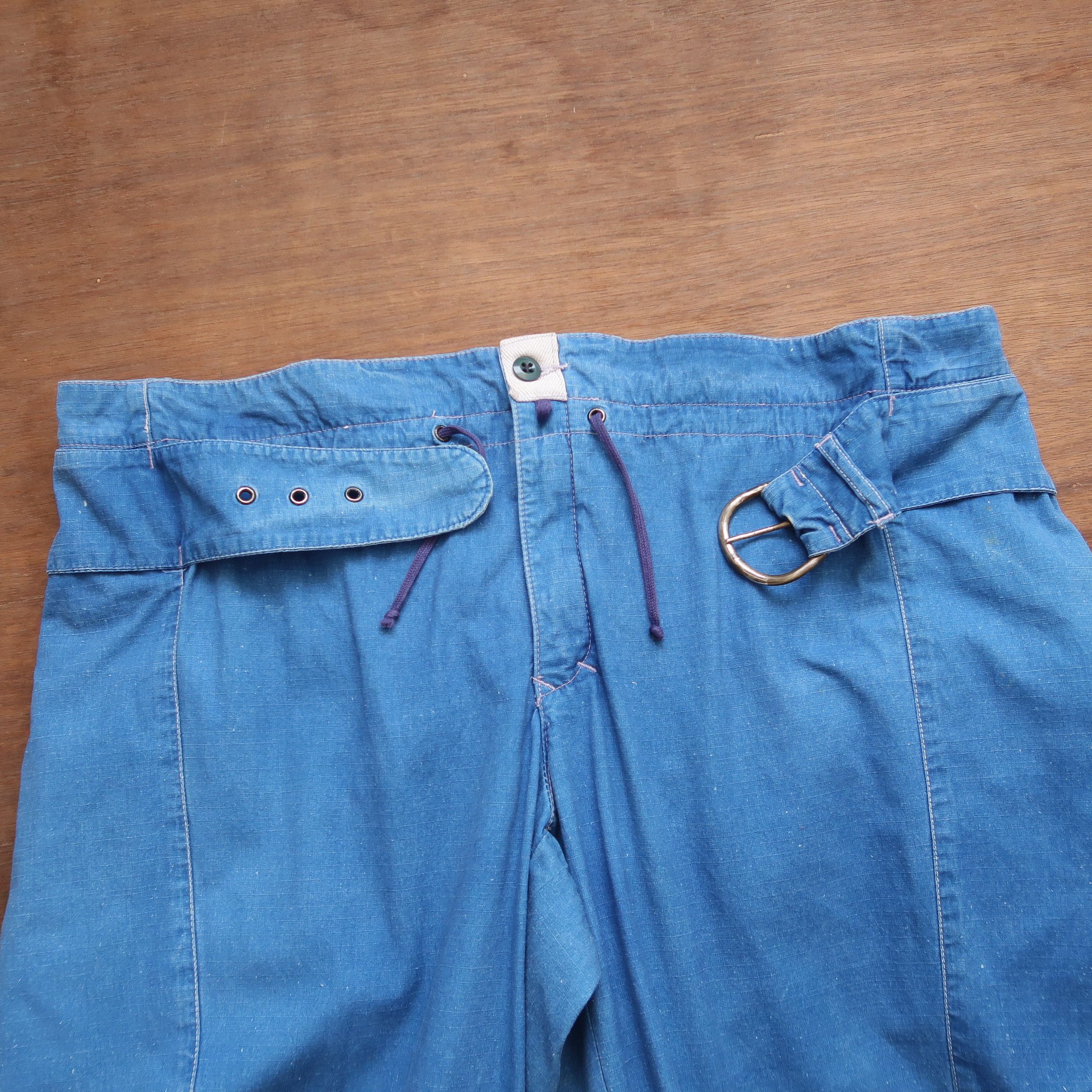 Marithe + Francois Girbaud Girbaud 80’s Les Compléments Double Layer Belted Denim Size US 32 / EU 48 - 3 Thumbnail