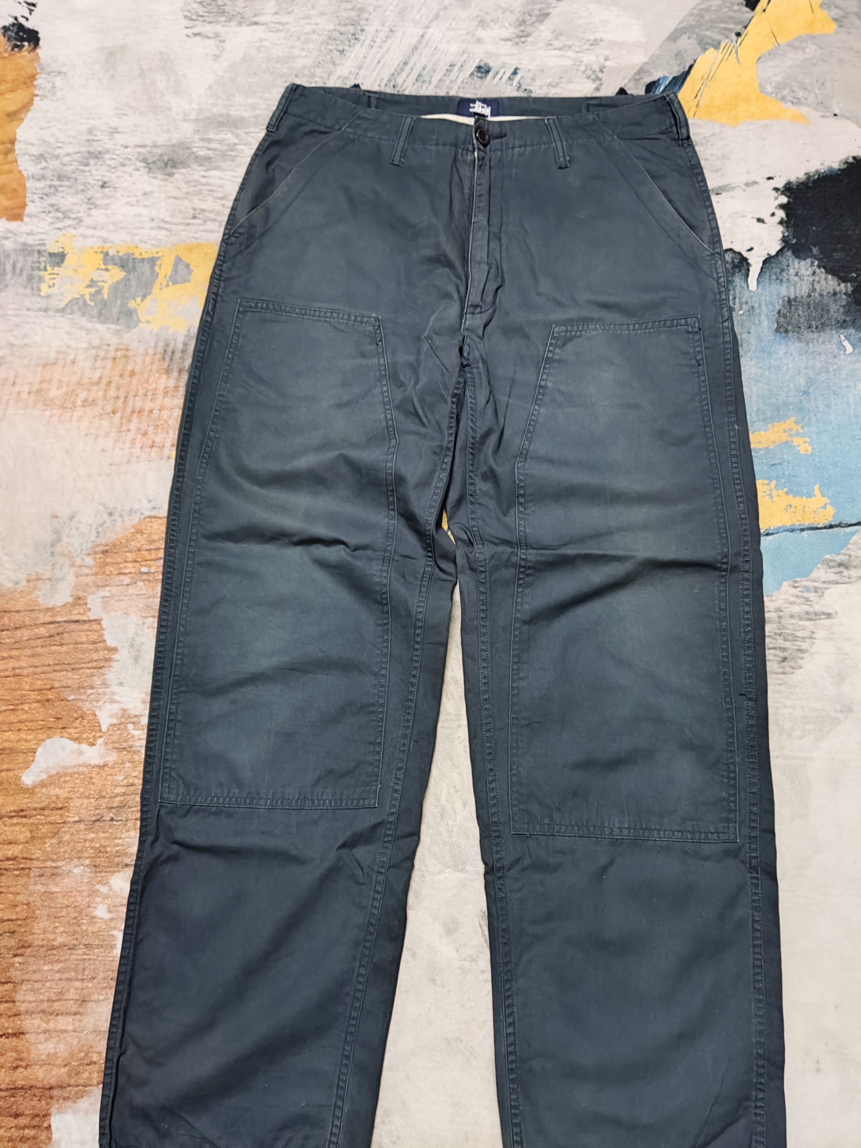 Stussy Stussy Cargo Double Knee Work Pant Size US 35 - 8 Thumbnail