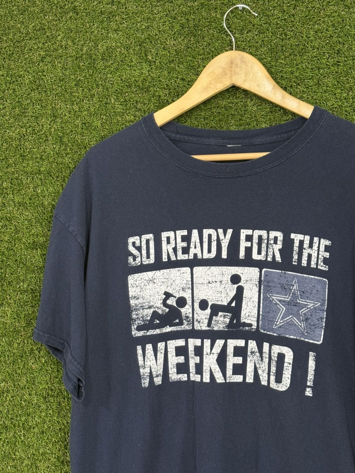 Vintage Vintage Y2K Dallas Cowboys Weekend Star Funny Stick NFL Tee Size US L / EU 52-54 / 3 - 1 Thumbnail