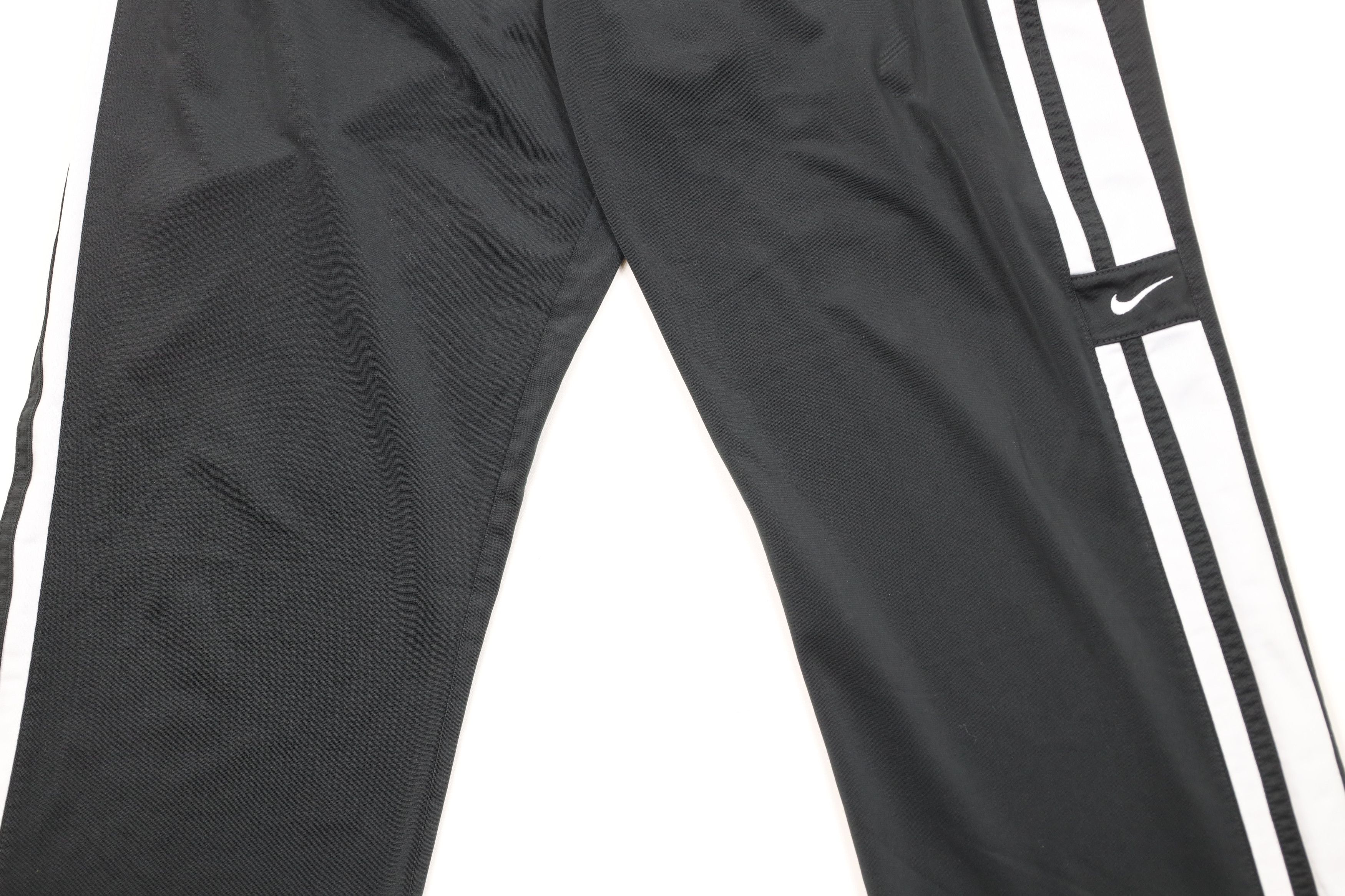 Nike Vintage Y2K Nike Scott Mini Swoosh Striped Wide Leg Pants Size US 36 / EU 52 - 3 Thumbnail