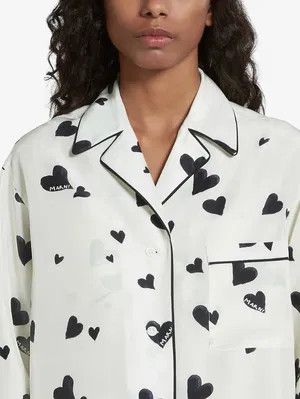 Marni o1w1db10824 Silk Shirt in White Size M / US 6-8 / IT 42-44 - 4 Thumbnail