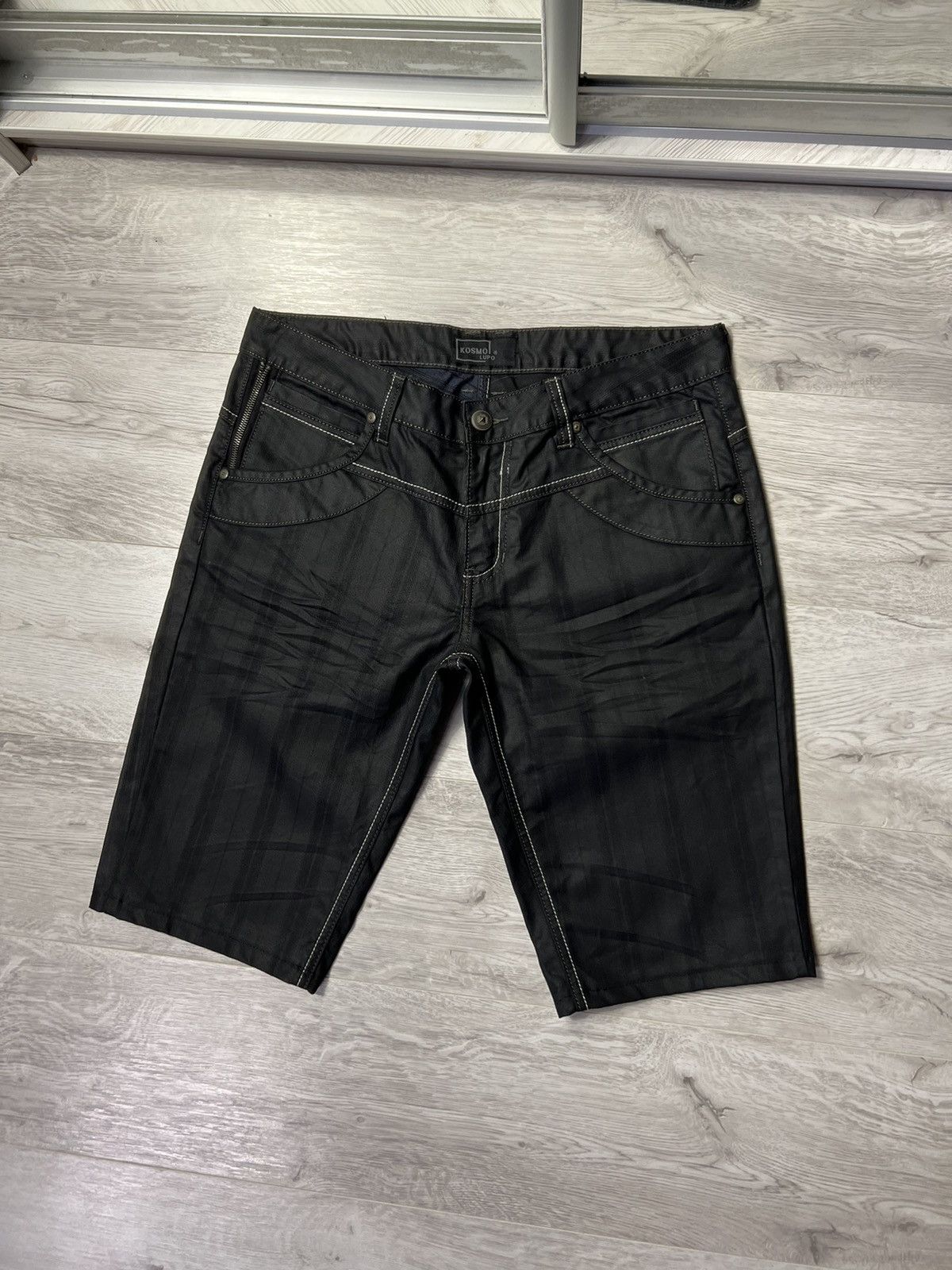 Japanese Brand × Vintage Vintage Y2K Style K&M Kosmo Lupo Japanese Denim Shorts Jean Size US 34 / EU 50 - 4 Thumbnail