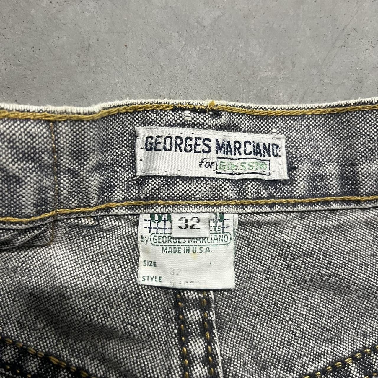 Guess Vintage Y2K/90s Guess Made In Usa Vintage Silver Light Wash Denim Jeans! Size US 30 / EU 46 - 5 Thumbnail