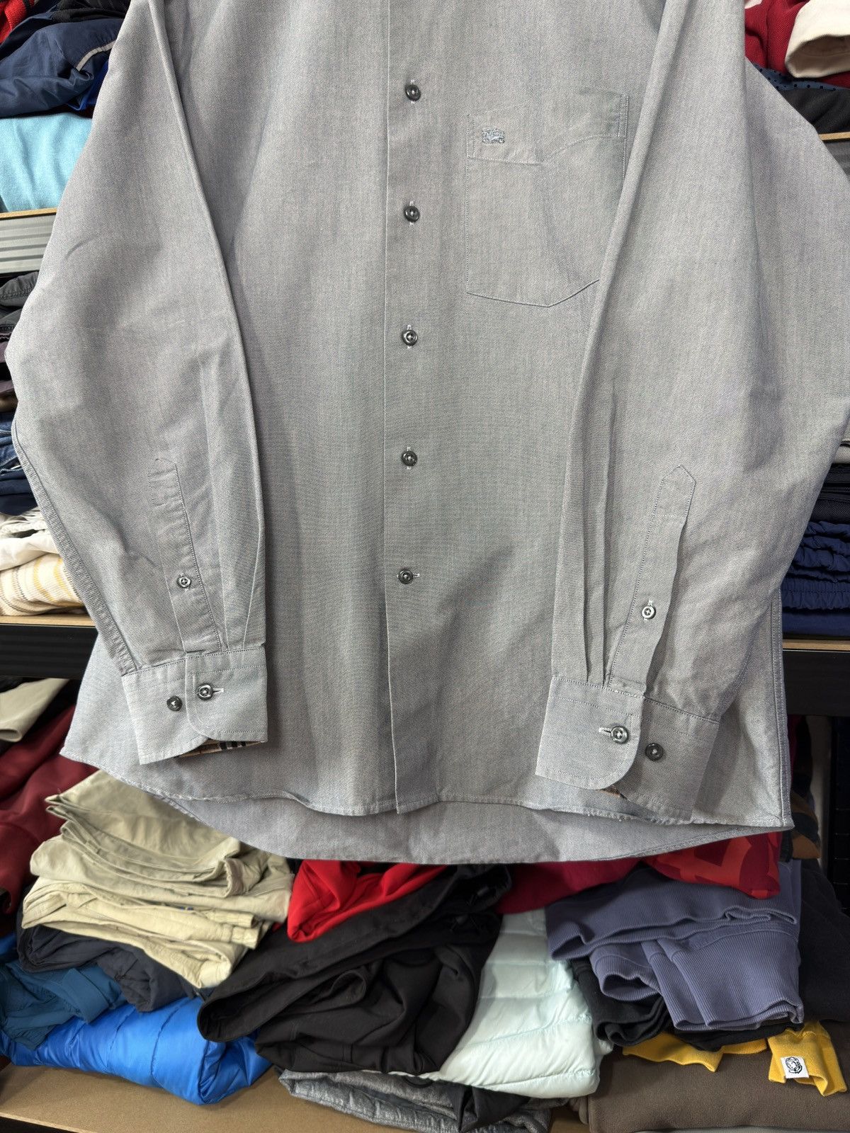 Burberry VINTAGE BURBERRY BUTTON UP LONG-SLEEVE SHIRT Size US XL / EU 56 / 4 - 14 Thumbnail