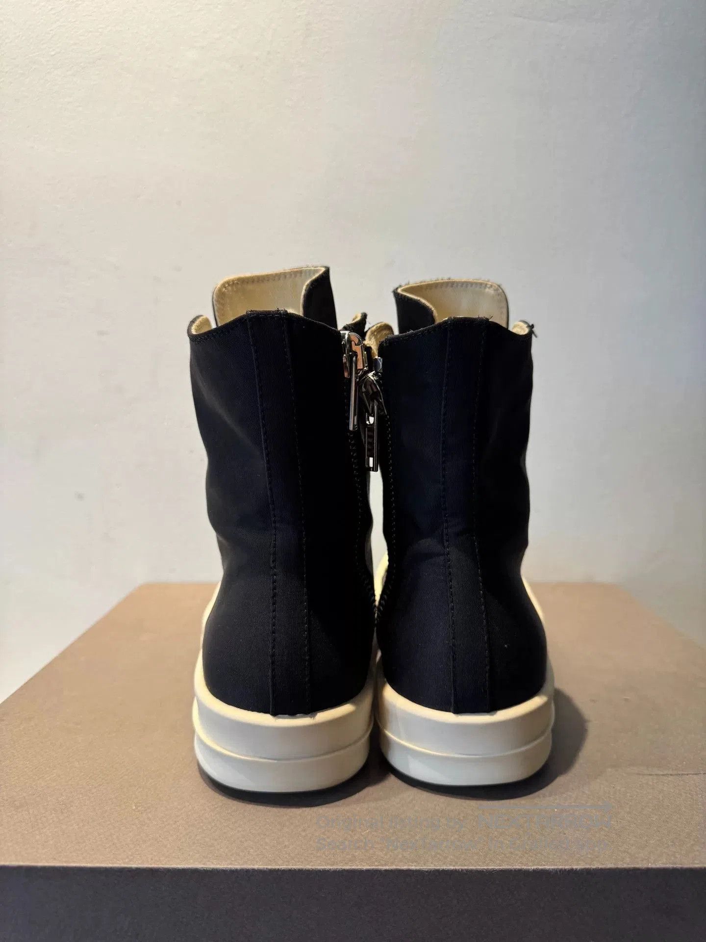 Rick Owens rick owens black high top sneakers size 38.5. Size US 7.5 / EU 40-41 - 4 Thumbnail