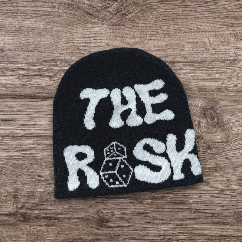 The Unbranded Brand Y2K Skater Punk ALT Grunge Risk Beanie | Opium Dice Hat Size ONE SIZE - 1 Preview