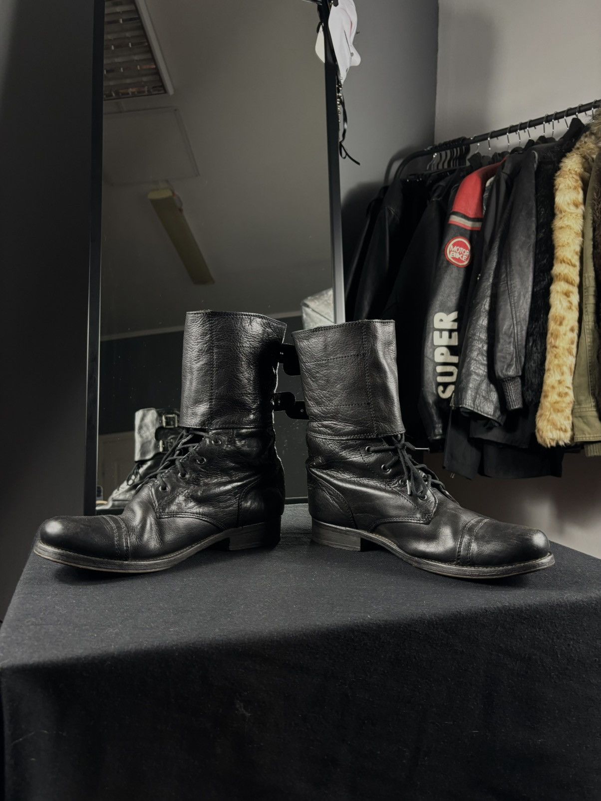 Allsaints × Vintage Allsaints Combat steel toe Boots Size US 11 / IT 41 - 6 Thumbnail