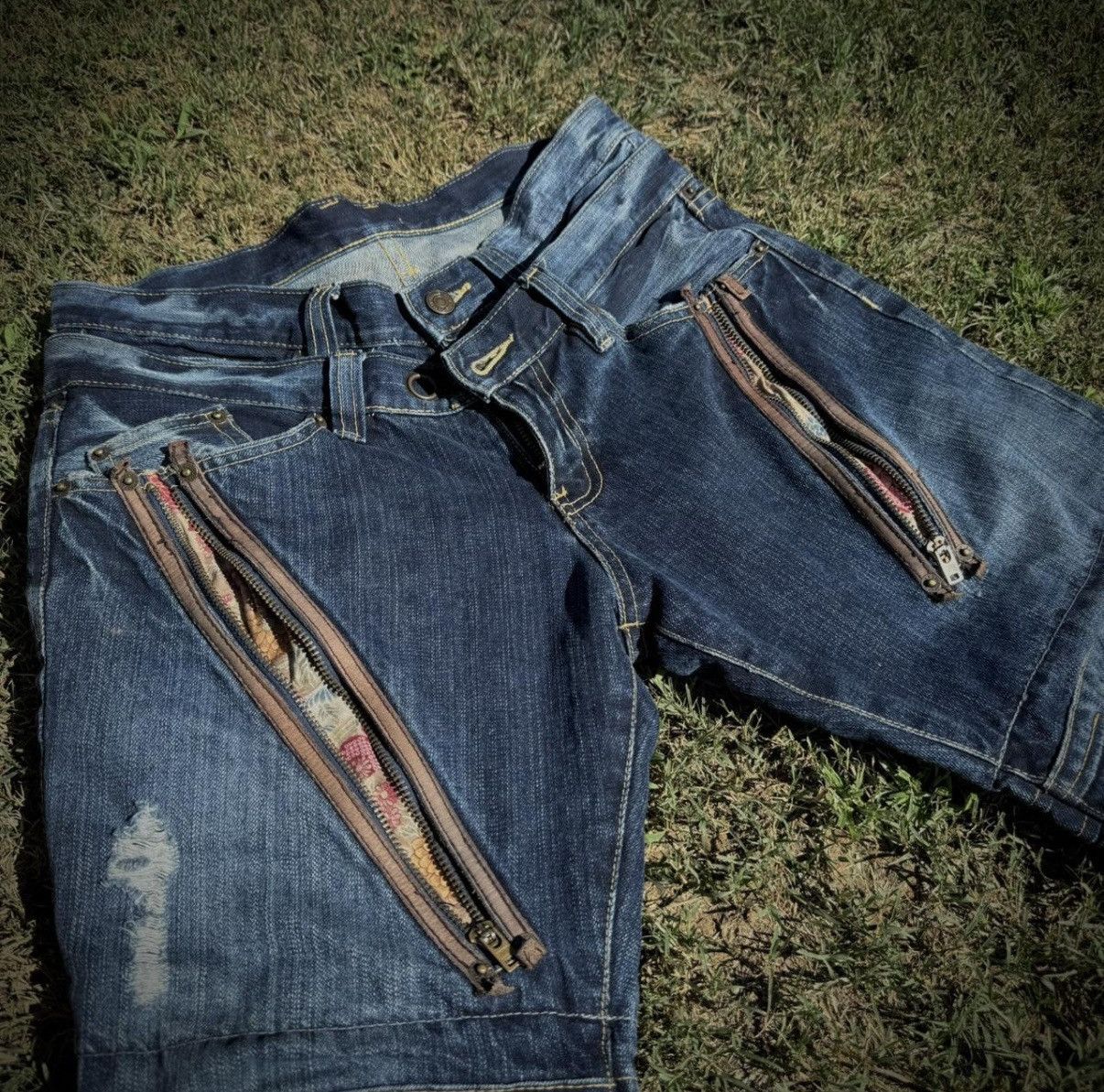 PPFM PPFM double waist zipper denim Size US 32 / EU 48 - 2 Thumbnail