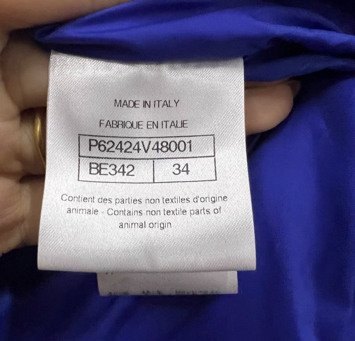 Chanel CHANEL Purple Down Jacket J41 Size XXS / US 00 / IT 34 - 3 Thumbnail