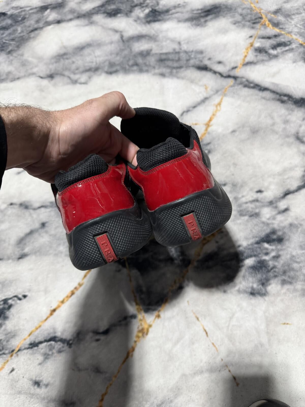 Prada Prada Americas Cup Black Red Heel - Sz10.5US Size US 10.5 / EU 43-44 - 5 Thumbnail