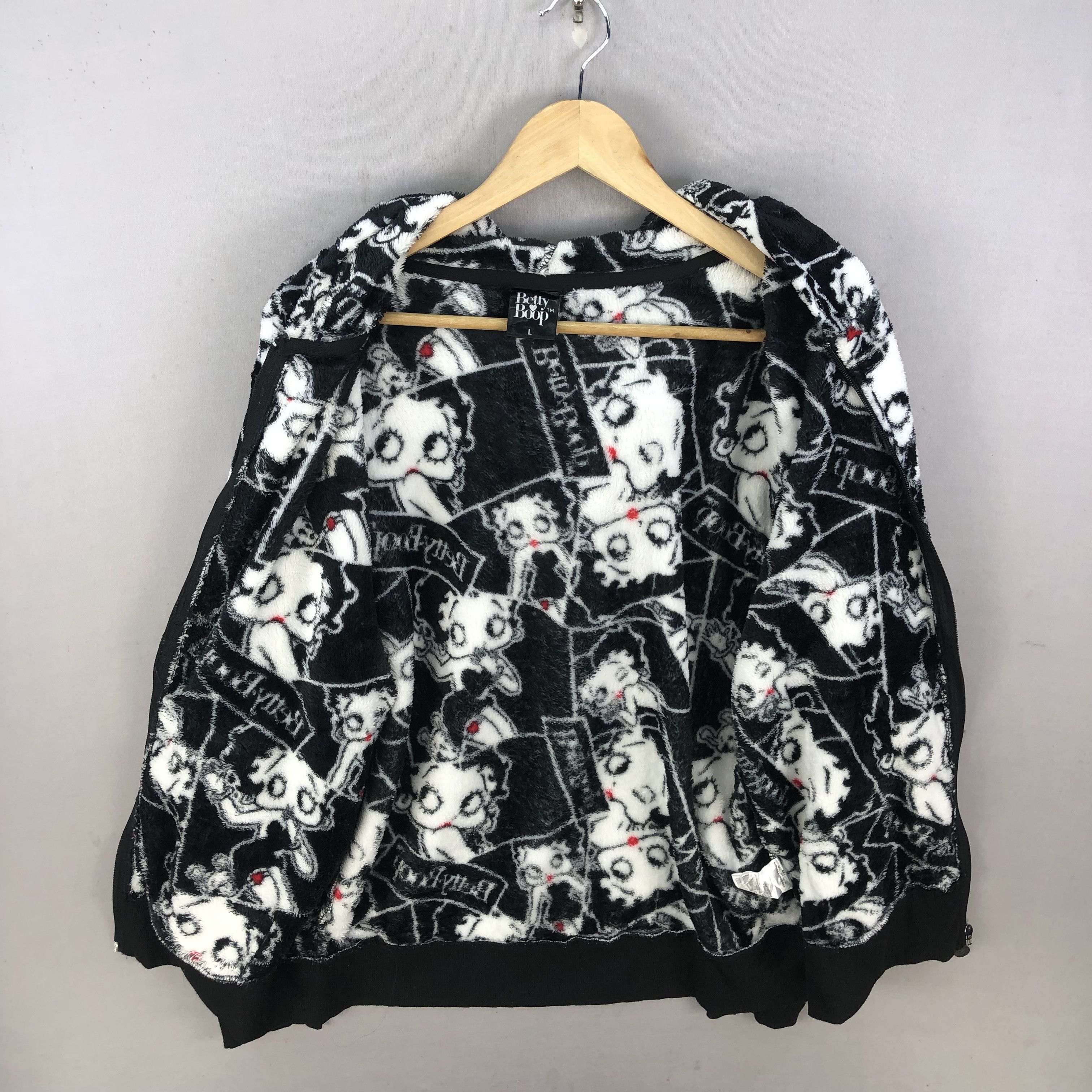 Hysteric Glamour All Over Print Betty Boop Fleece Hooded Jacket Size US S / EU 44-46 / 1 - 4 Thumbnail