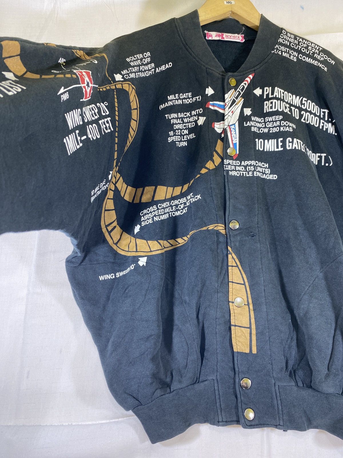 Kansai Yamamoto archive kansai plane varsity cotton Size US L / EU 52-54 / 3 - 3 Thumbnail