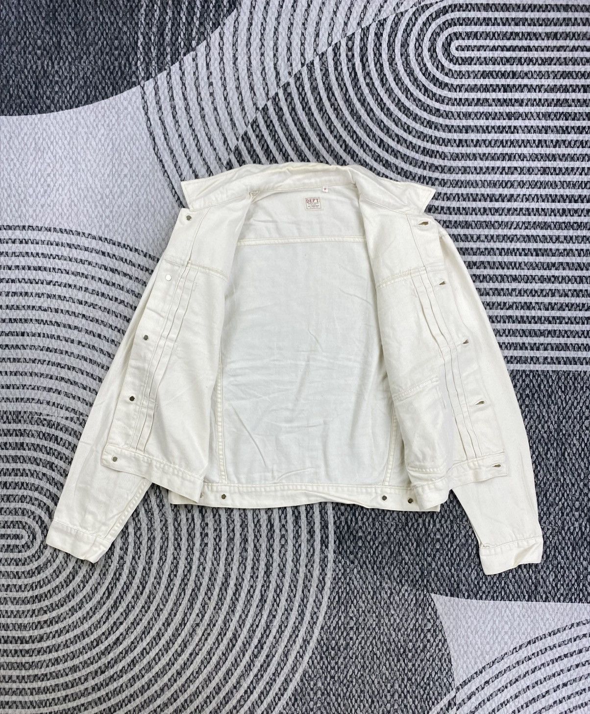 Japanese Brand Vintage Dept Cropped Cotton Button Up Jacket Size US M / EU 48-50 / 2 - 6 Thumbnail